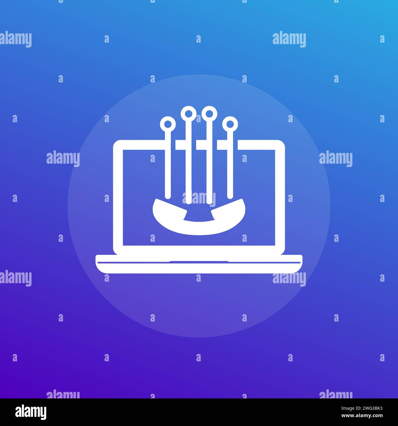 Voip phone call icon, vector Stock Vector Image & Art - Alamy