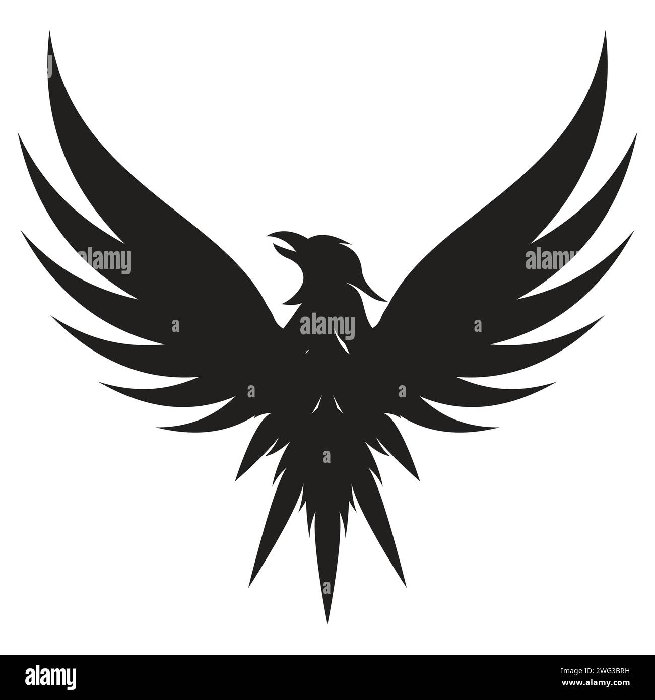Eagle wings vector logo illustration Stock Vector Image & Art - Alamy
