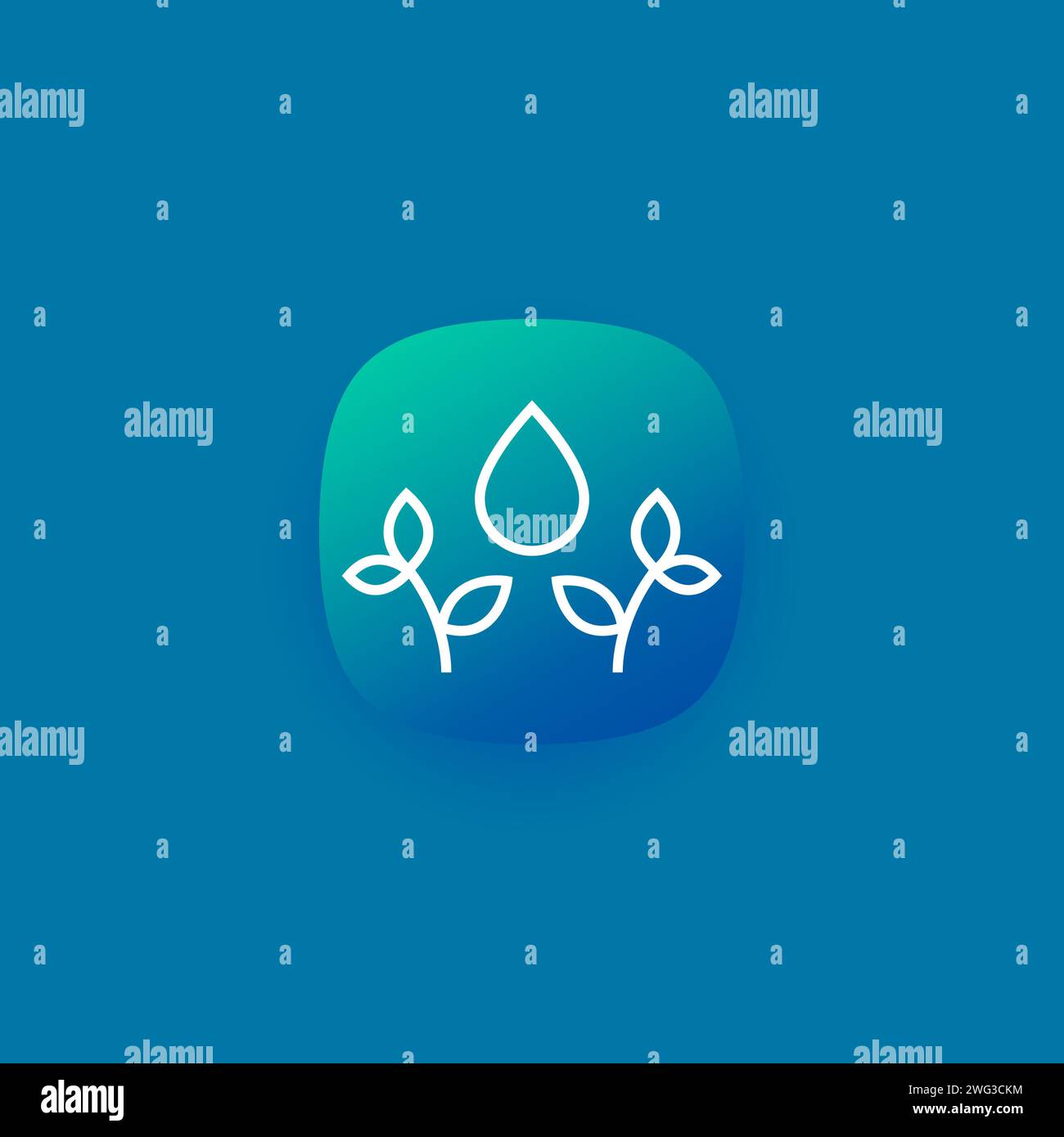 natural oil line icon for web Stock Vector