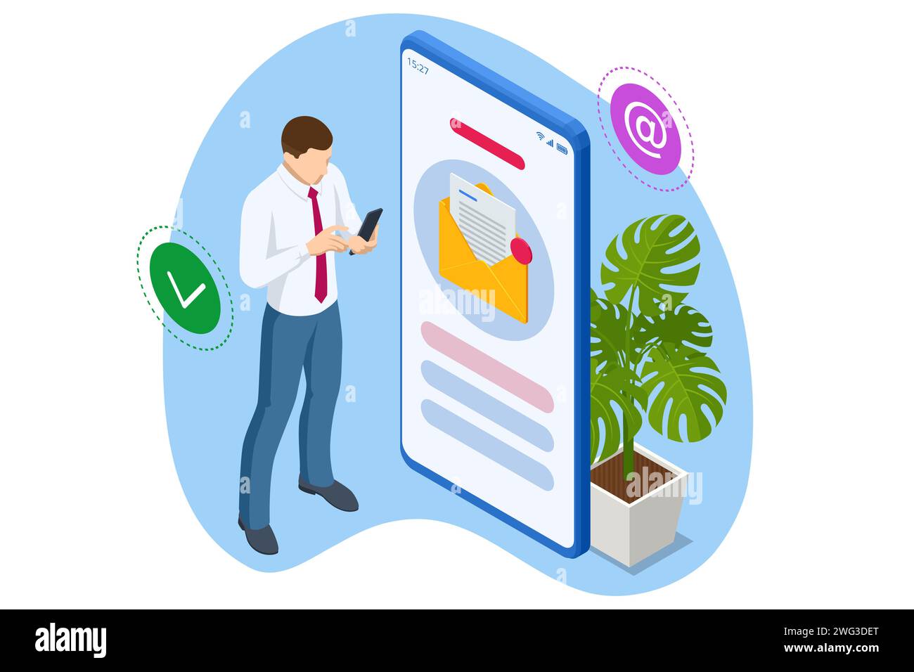 Compose email Stock Vector Images - Alamy