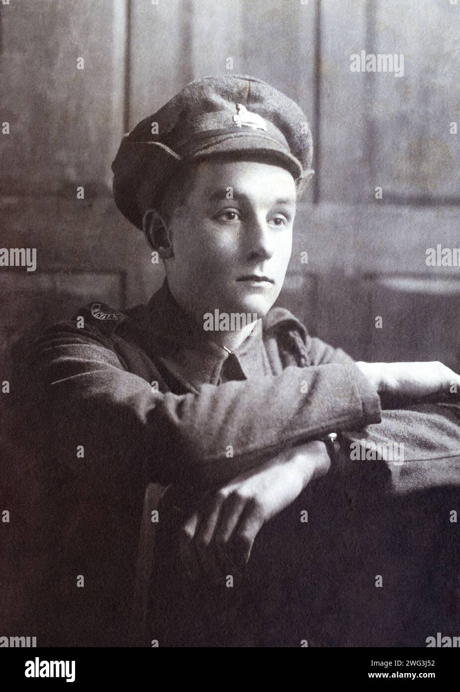 Potrait of a soldier in the Lincolnshire Regiment during the First