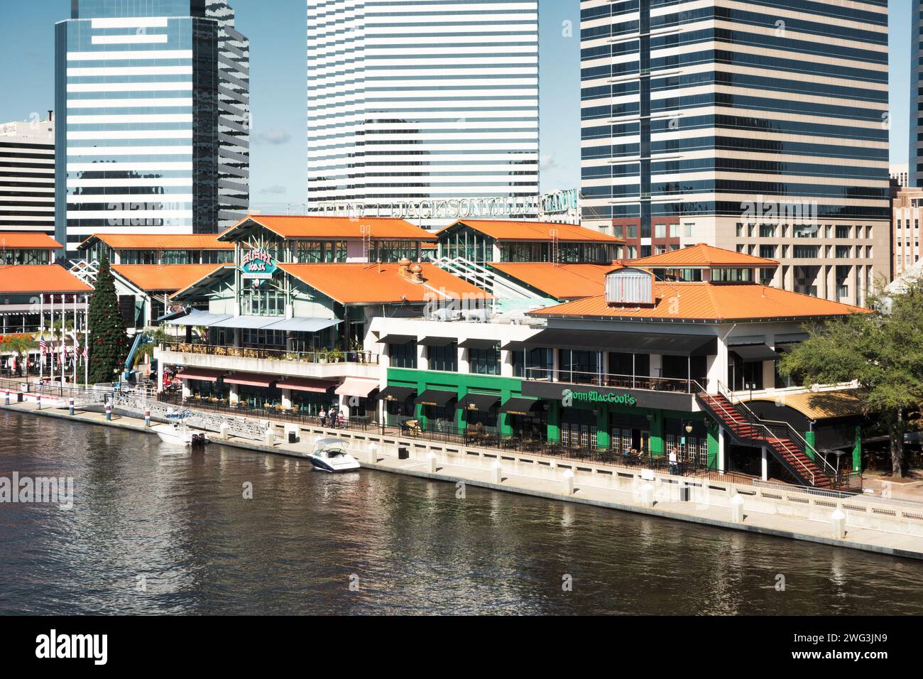 Jacksonville landing in downtown jacksonville florida usa stock photo
