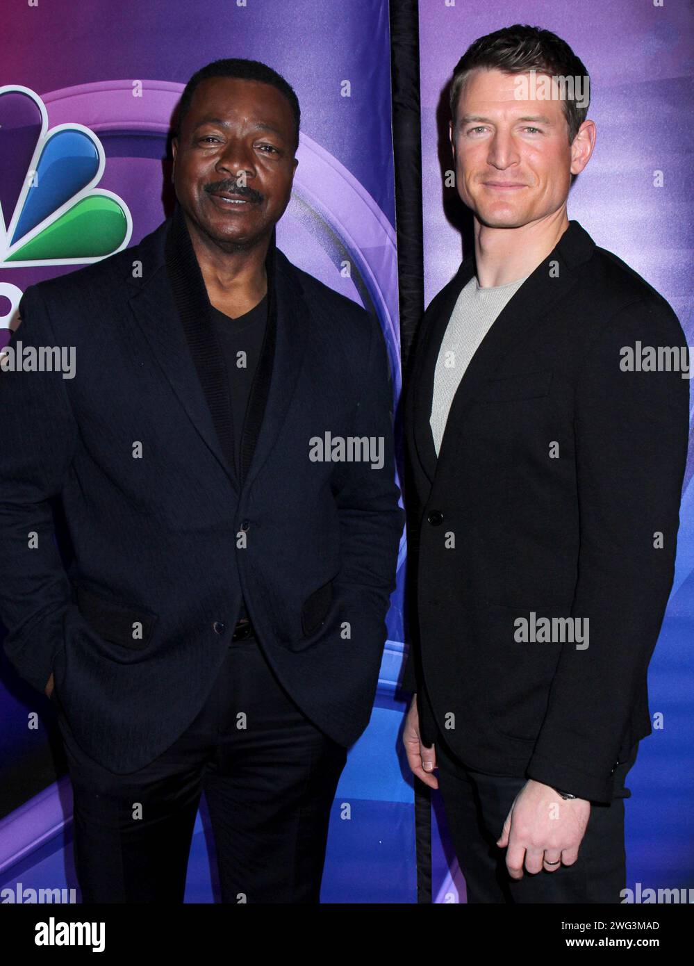 New York City, USA. 02nd Feb, 2024. Legendary “Rocky” actor Carl Weathers, 76, died on February 1, 2024 in his sleep.-------------------------------------------------- Carl Weathers & Philip Winchester NBC Mid Season Press Day Held at the Four Seasons Hotel on March 2, 2017 @Steven Bergman/AFF-USA.com Credit: AFF/Alamy Live News Stock Photo