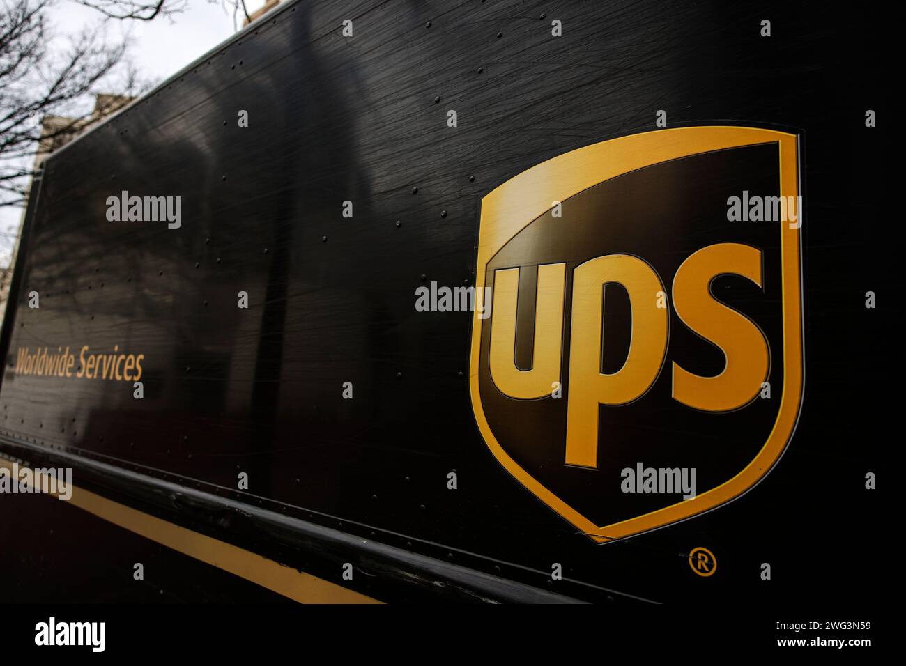 Bethesda, United States. 02nd Feb, 2024. The United Parcel Service (UPS