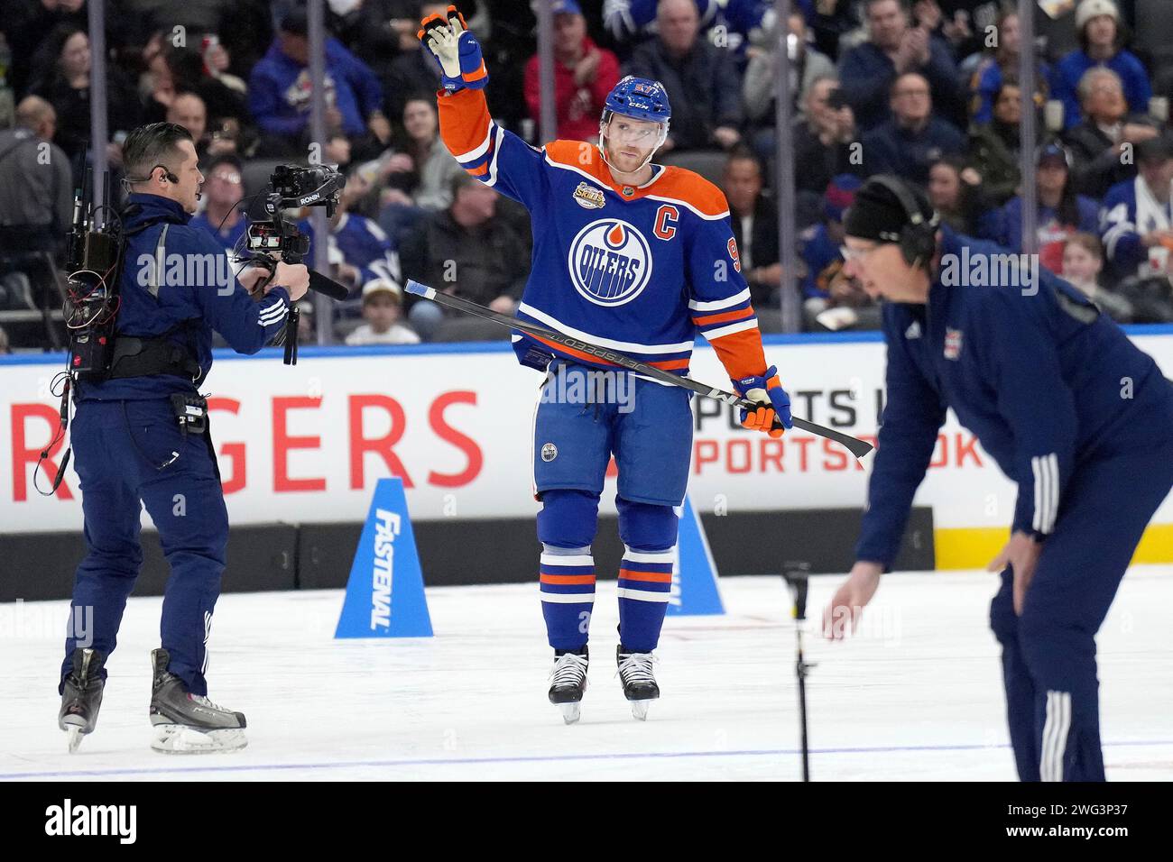 Edmonton Oilers' Connor McDavid skates during the NHL AllStar hockey