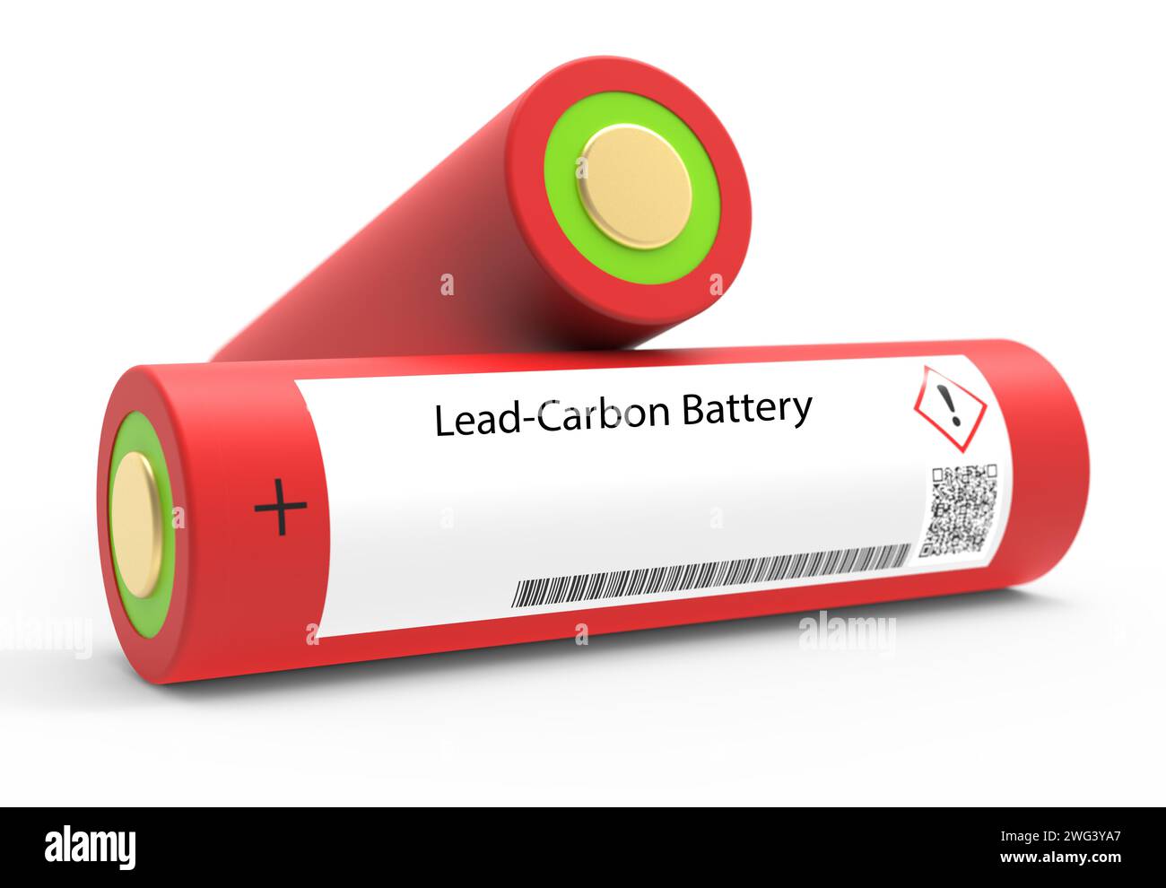 Lead-carbon battery Stock Photo