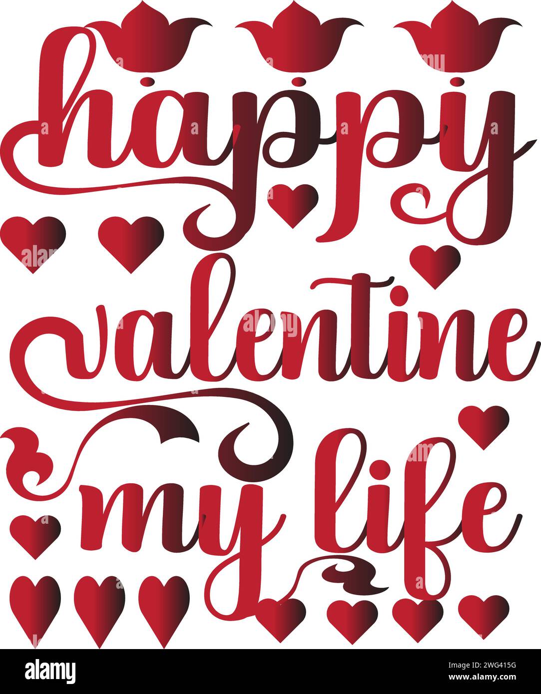 Beautiful and stylish happy valentine day typography T shirt vector ...