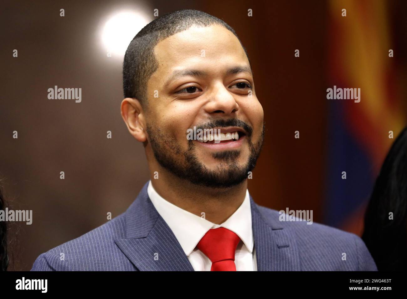 Phoenix, Arizona, USA. 2nd Feb, 2024. JEVIN HODGE participates in his