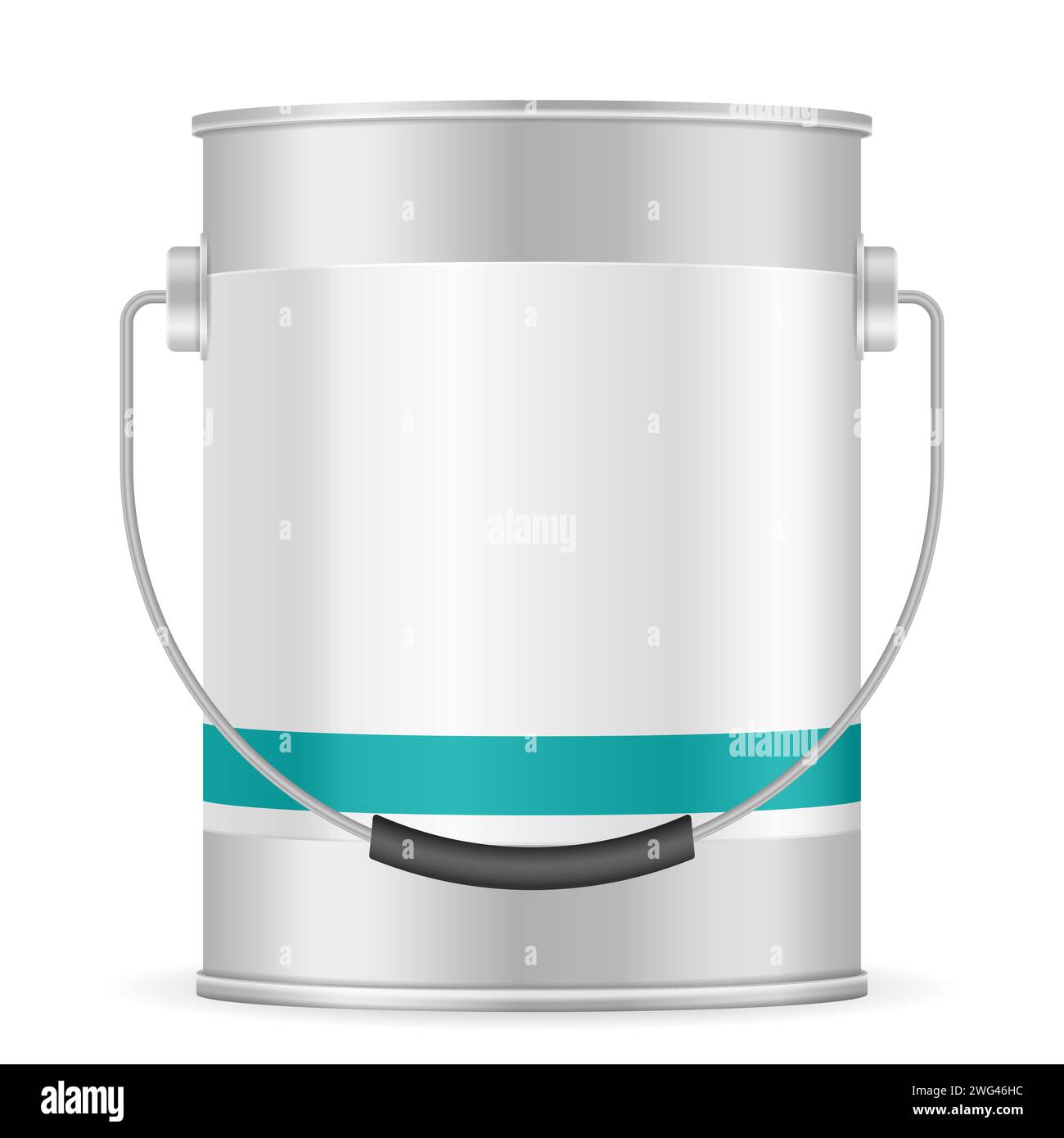 Paint container on a white background. Vector illustration Stock Photo