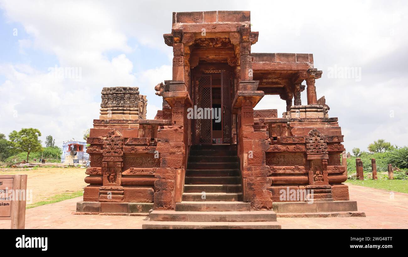 INDIA, RAJASTHAN, JODHPUR, July 2023, Front View of Harihara Temple, Osian Group of Temples, Osian. Stock Photo