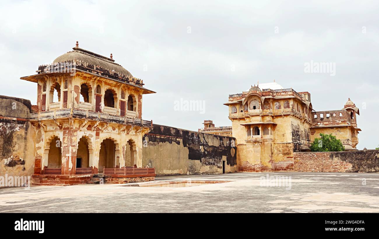 Entrance of the Palace and Diwan E Aam of Nagaur Fort or Ahhichatragarh Fort, Rajasthan, India. Stock Photo