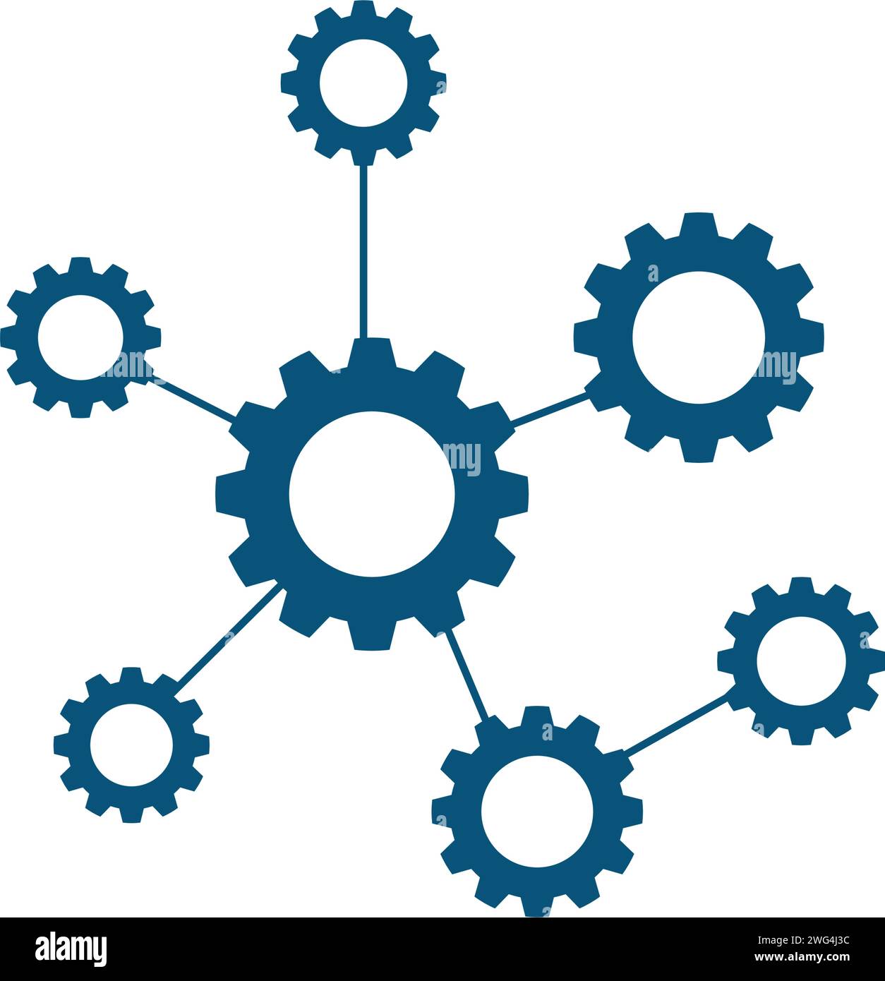 Gear Machine Template vector icon illustration design Stock Vector ...