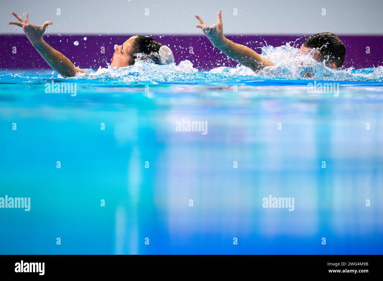 Doha, Qatar. 03rd Feb, 2024. Andy Manuel Avila Gonzalez and Carelys ...