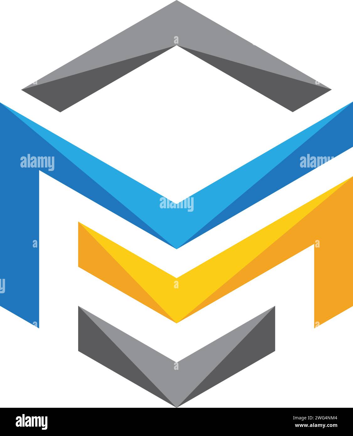M Logo Hexagon illustration Icon Stock Vector Image & Art - Alamy