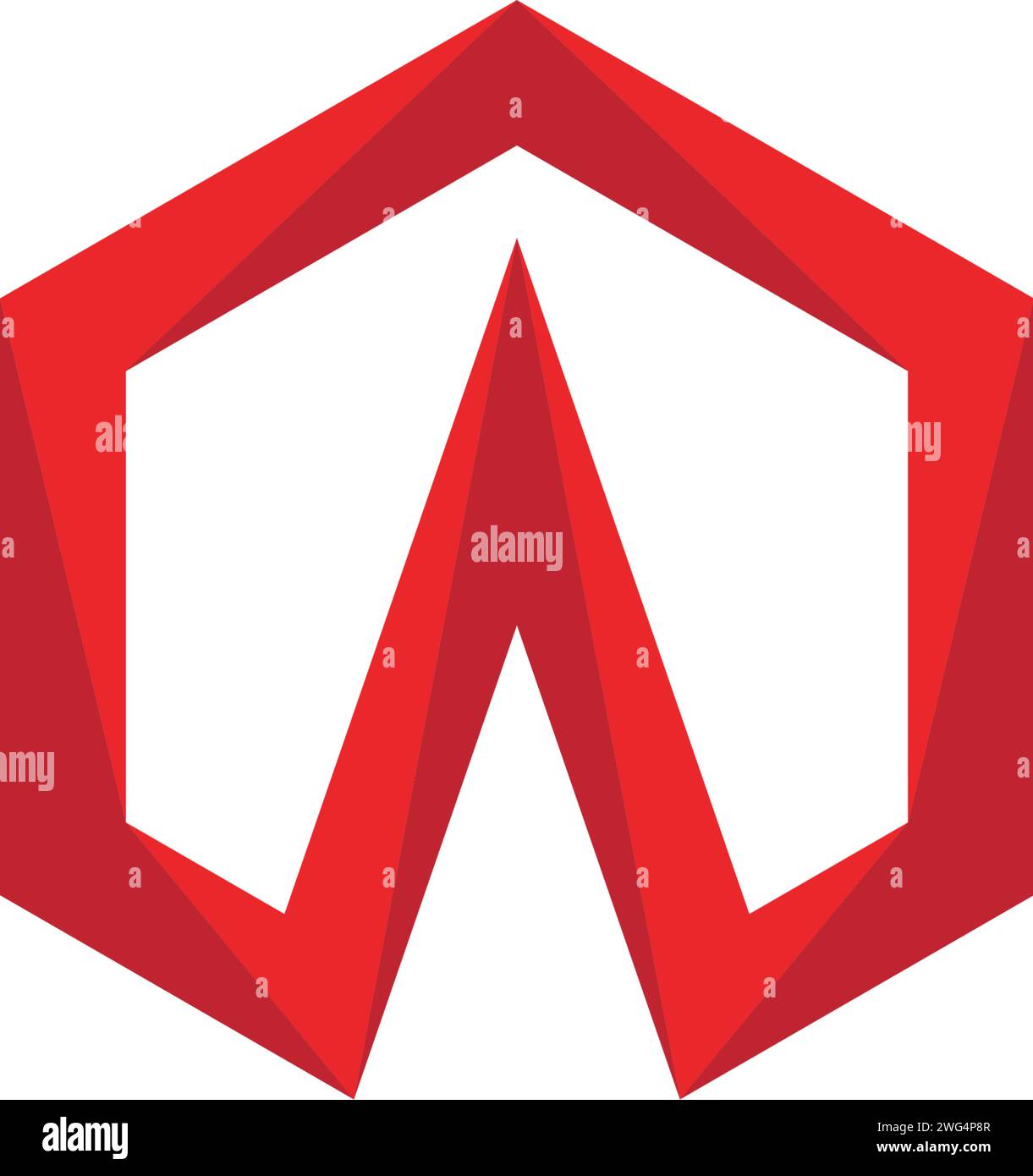 A Logo Hexagon illustration Icon Vector Template Stock Vector Image ...