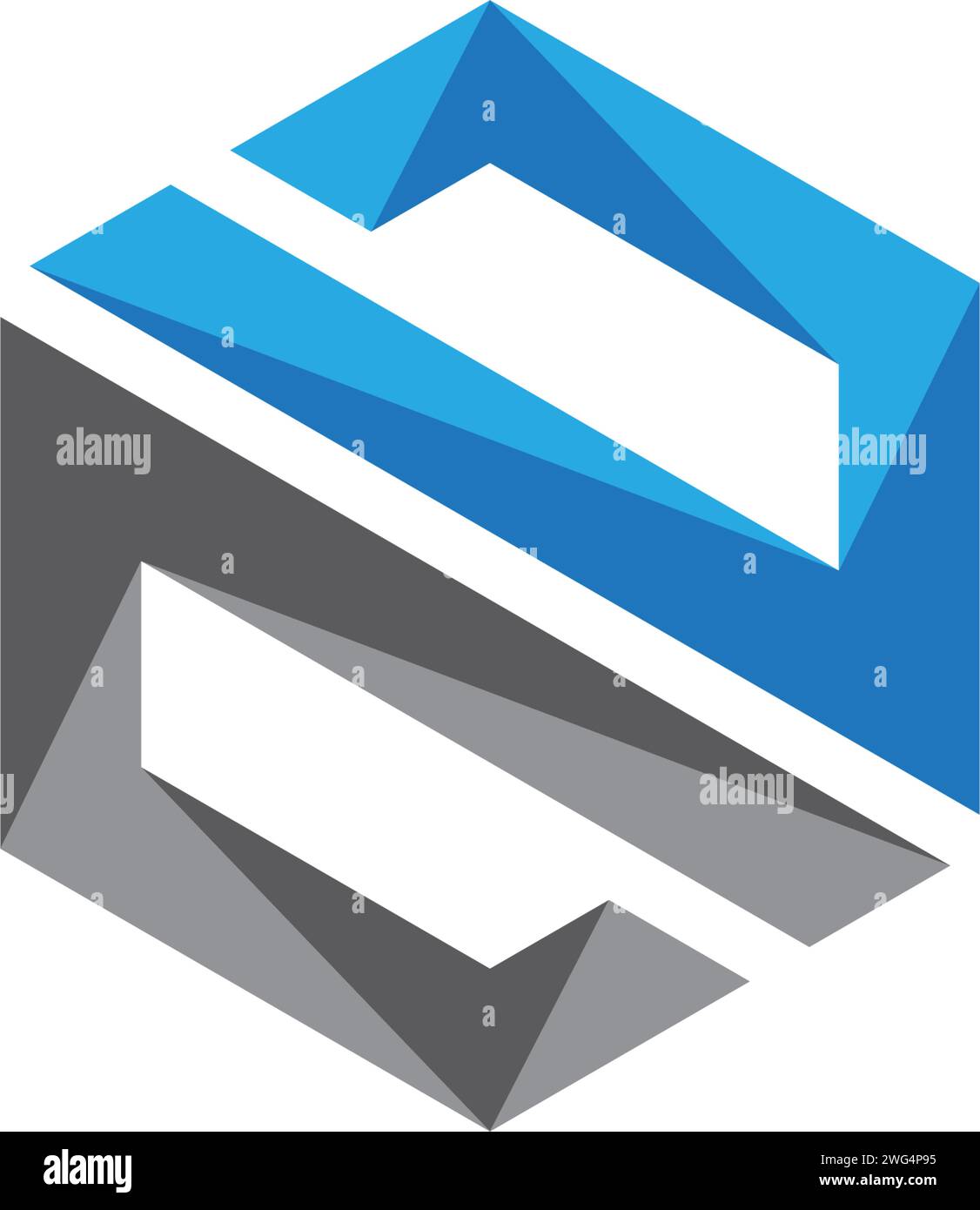 N Logo Hexagon illustration Icon Vector Template Stock Vector Image ...