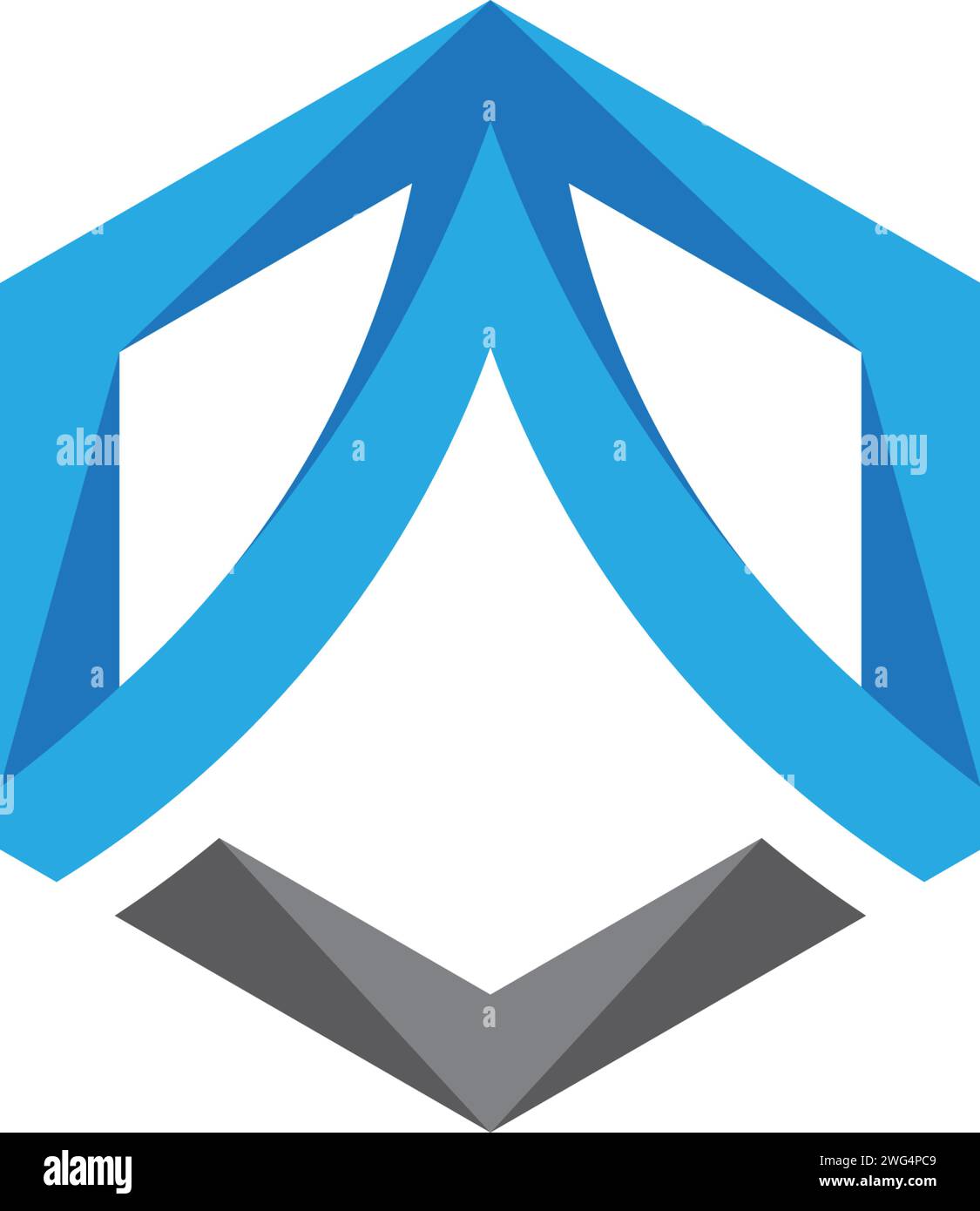 A Logo Hexagon illustration Icon Vector Template Stock Vector Image ...