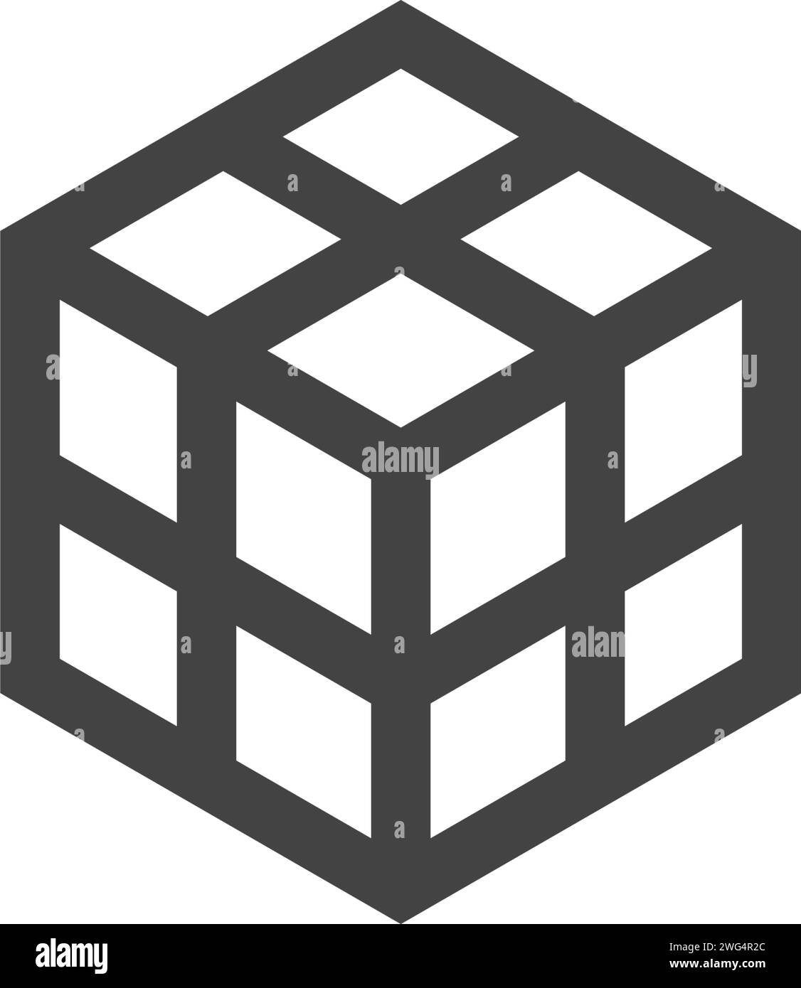 Rubik cube art Black and White Stock Photos & Images - Alamy