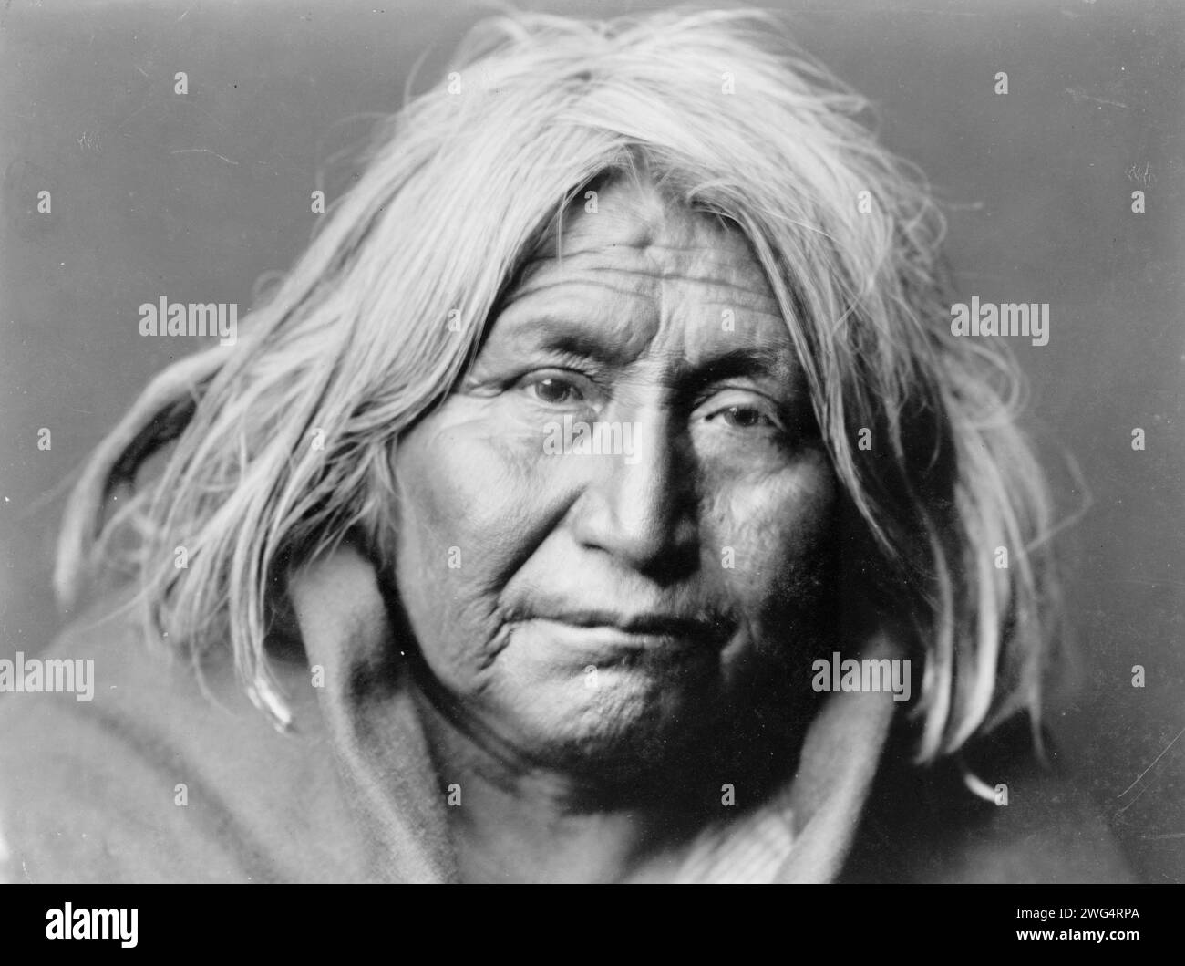 Apache De Gazza, c1903. Head-and-shoulders portrait of elderly man ...