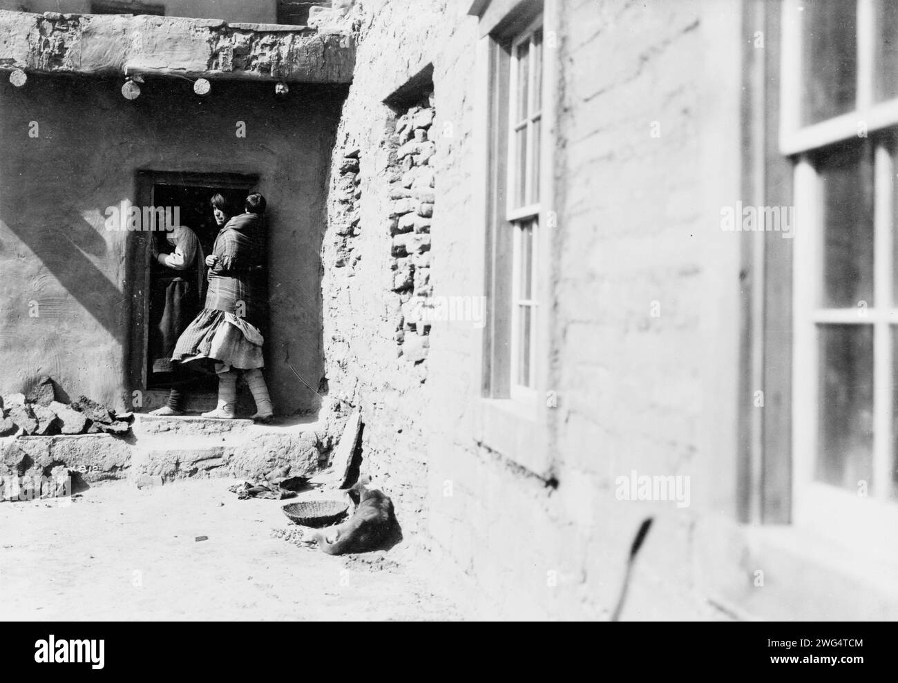 A Zuni doorway, c1903 Stock Photo Alamy
