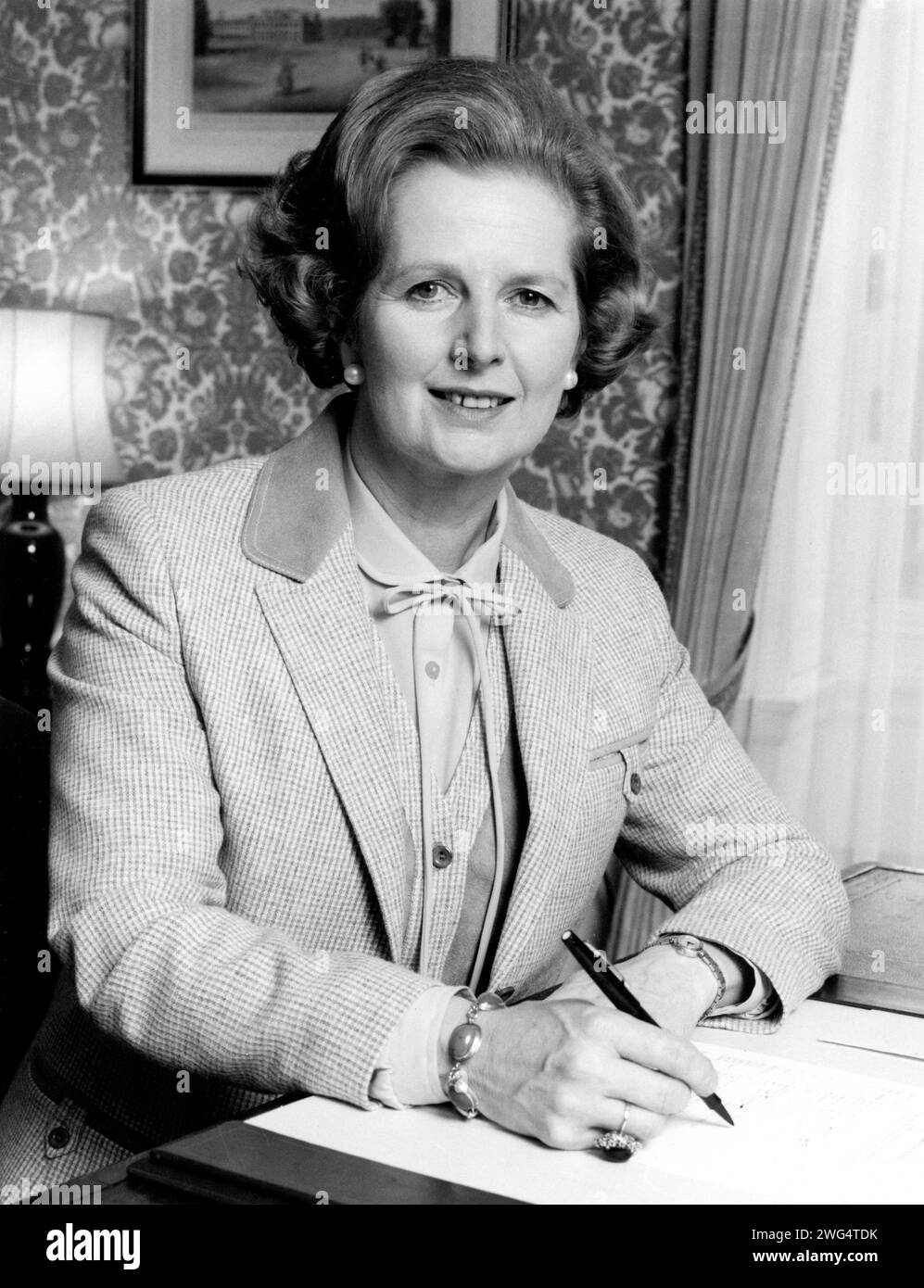 MARGARET THATCHER 1980 Portrait Leader of the Conservative Party from 1975 to 1990 and British Prime Minister from 1979 to 1990 Stock Photo