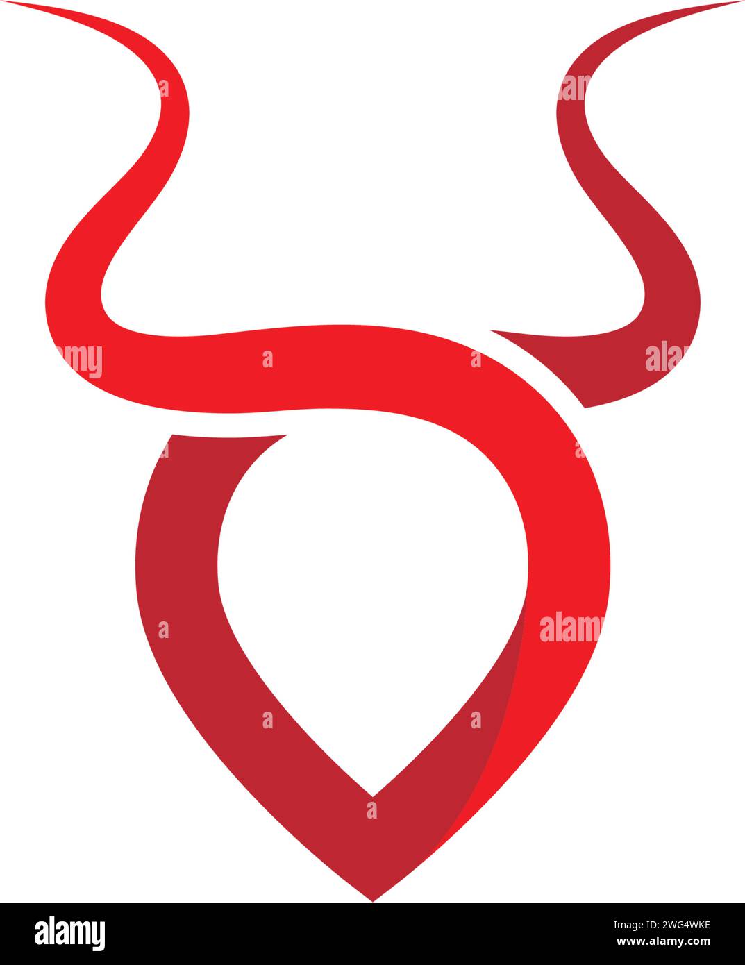 Taurus Logo Template vector icon illustration design Stock Vector