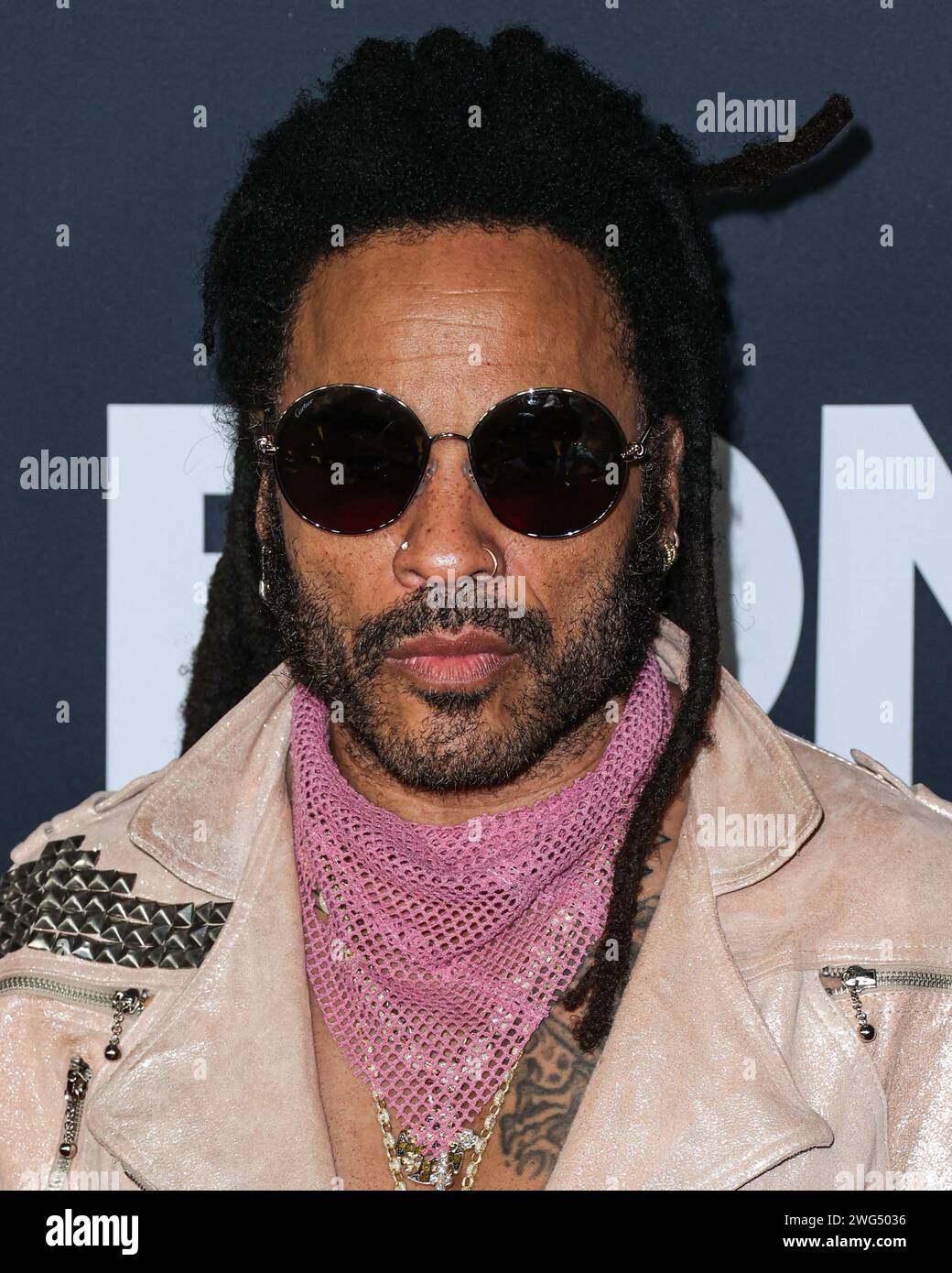 LOS ANGELES, CALIFORNIA, USA FEBRUARY 02 Lenny Kravitz arrives at