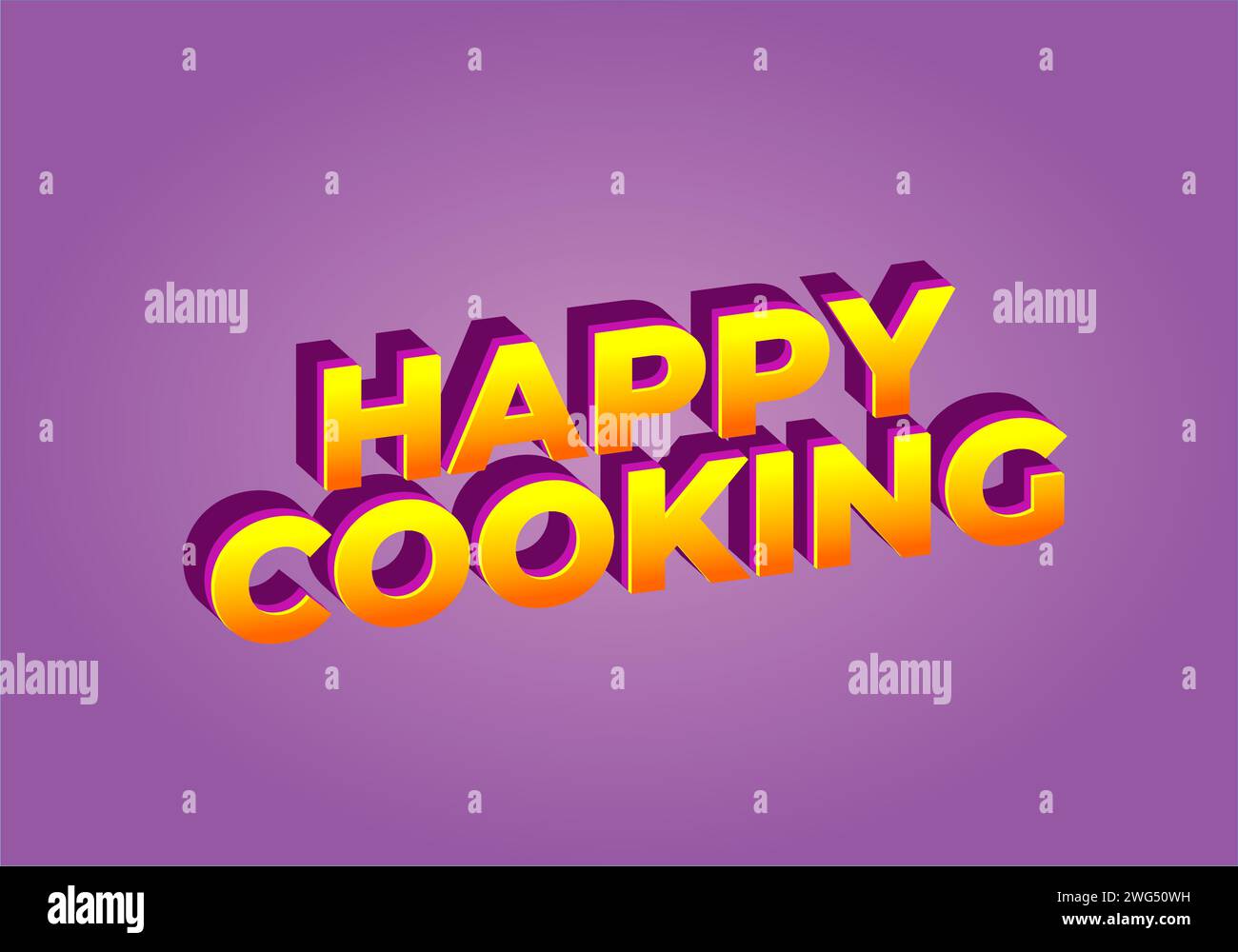 Happy cooking. Text effect design in 3D look. Eye catching color Stock Vector Image & Art Alamy