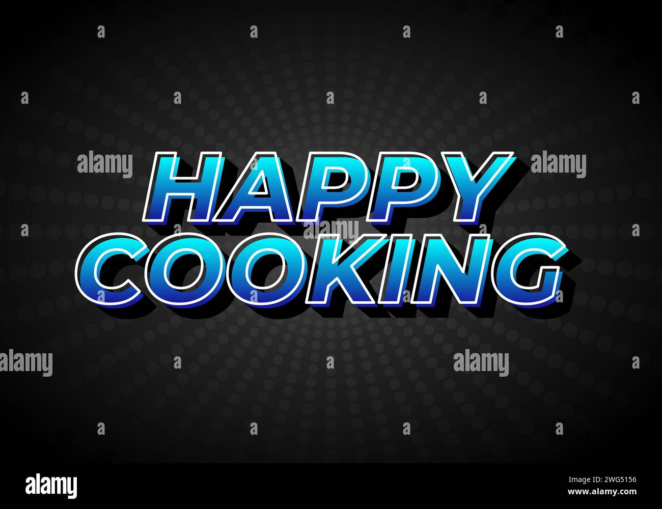 Happy cooking. Text effect design in 3D look. Eye catching color Stock Vector Image & Art Alamy