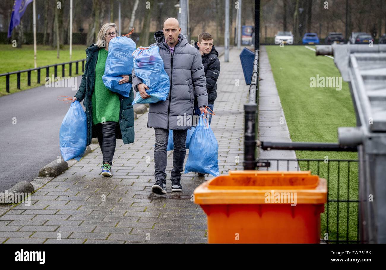 ROTTERDAM - People hand in items at football club SV Charlois. The club ...