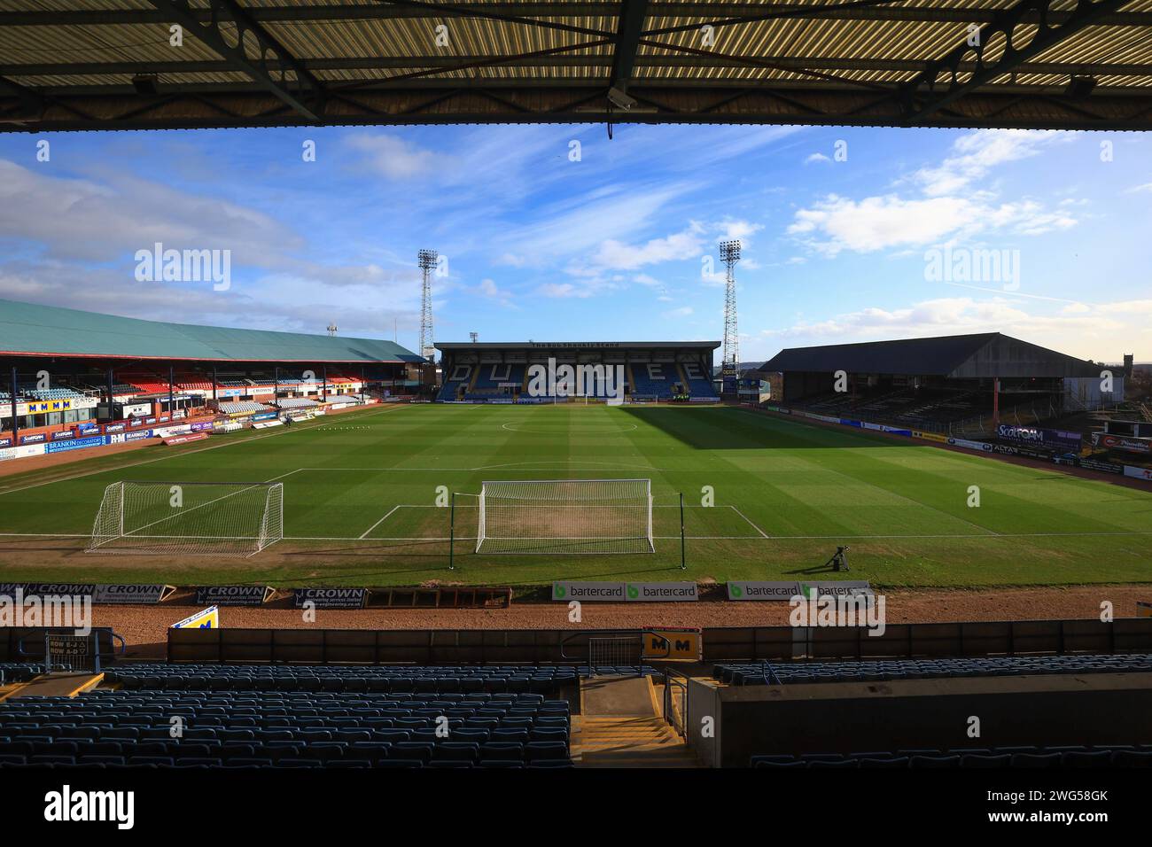 Dens Park, Dundee, UK. 3rd Feb, 2024. Scottish Premiership Football, Dundee versus Heart of Midlothian; The Scot Foam stadium, home of Dundee FC Credit: Action Plus Sports/Alamy Live News Stock Photo
