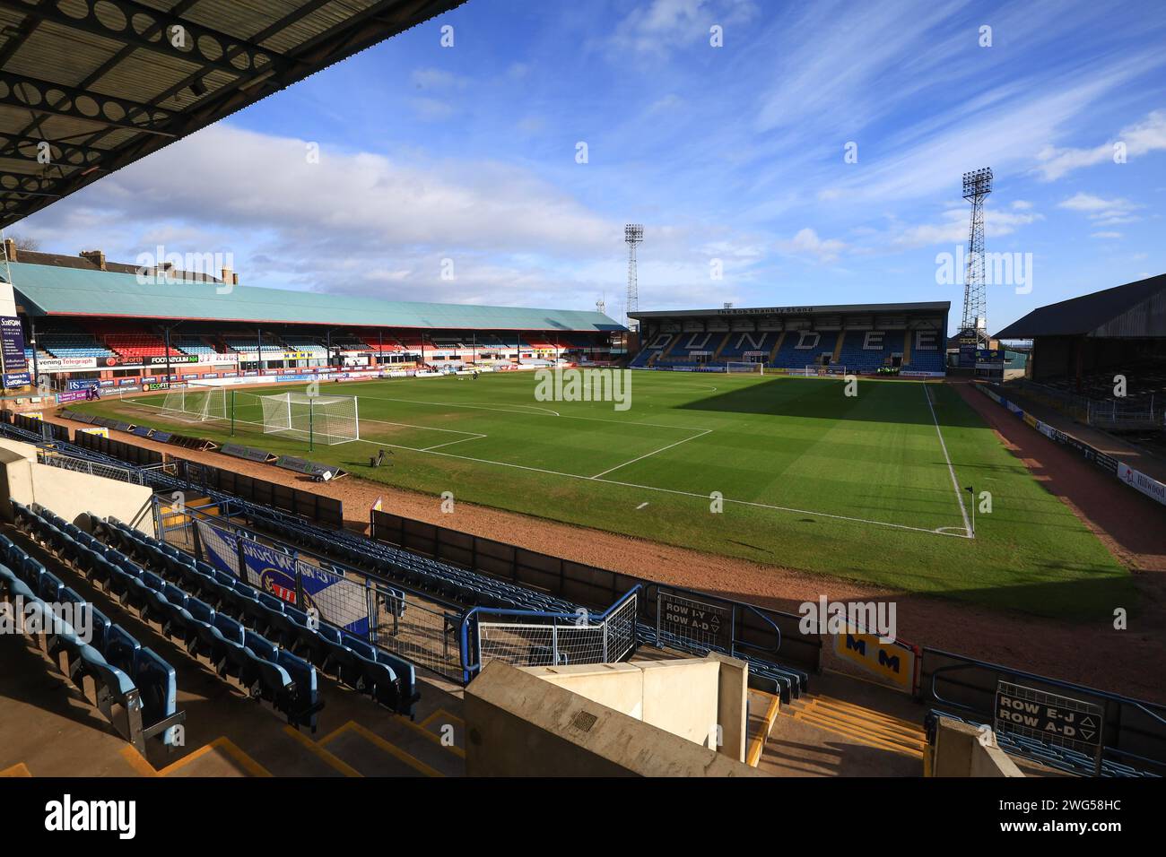 Dens Park, Dundee, UK. 3rd Feb, 2024. Scottish Premiership Football, Dundee versus Heart of Midlothian; The Scot Foam stadium, home of Dundee FC Credit: Action Plus Sports/Alamy Live News Stock Photo
