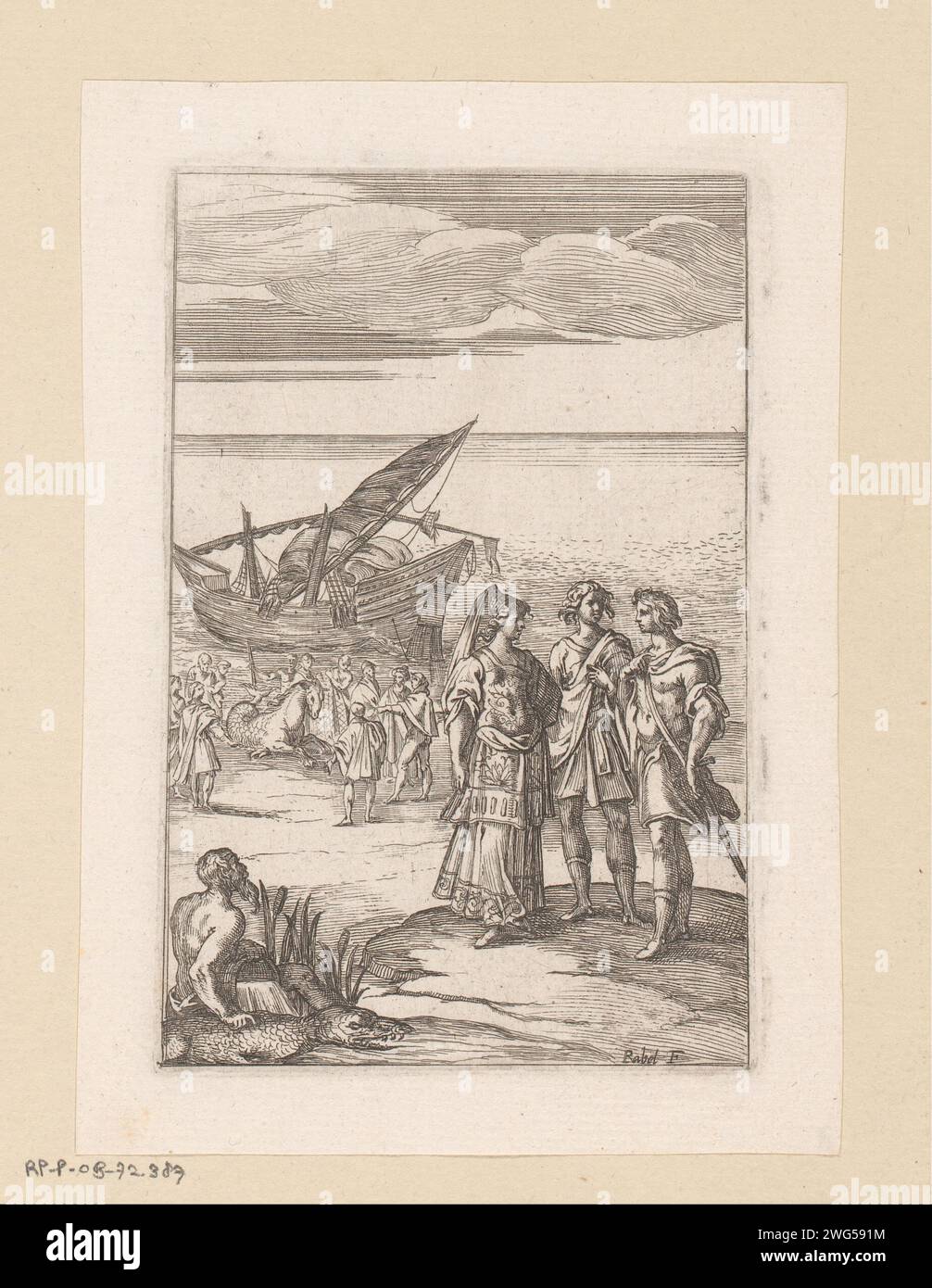 Company Collected around Hippocampus on the coast, Daniel Rabel, 1588 ...