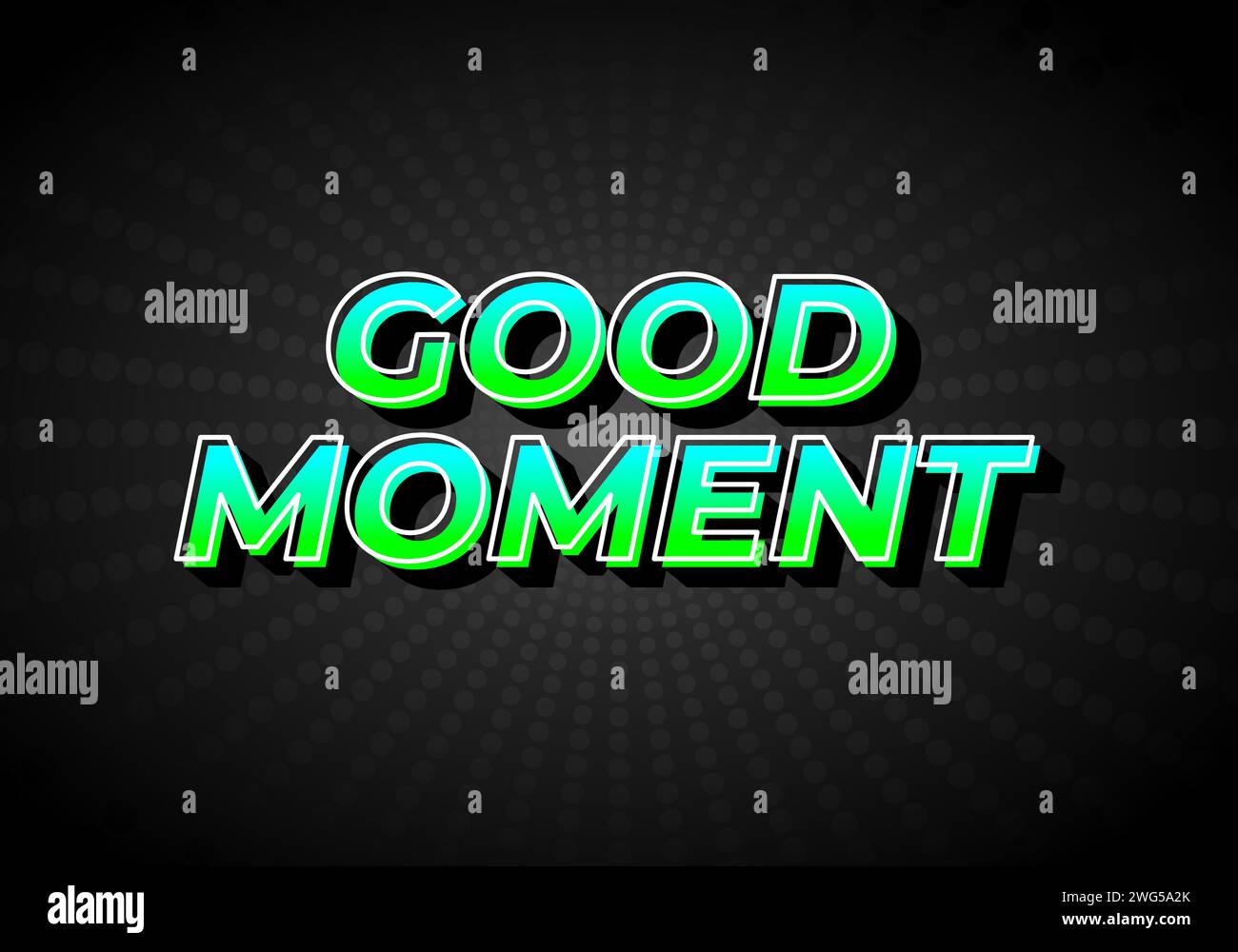 Good moment. text effect design in modern style.eye catching color. 3D ...