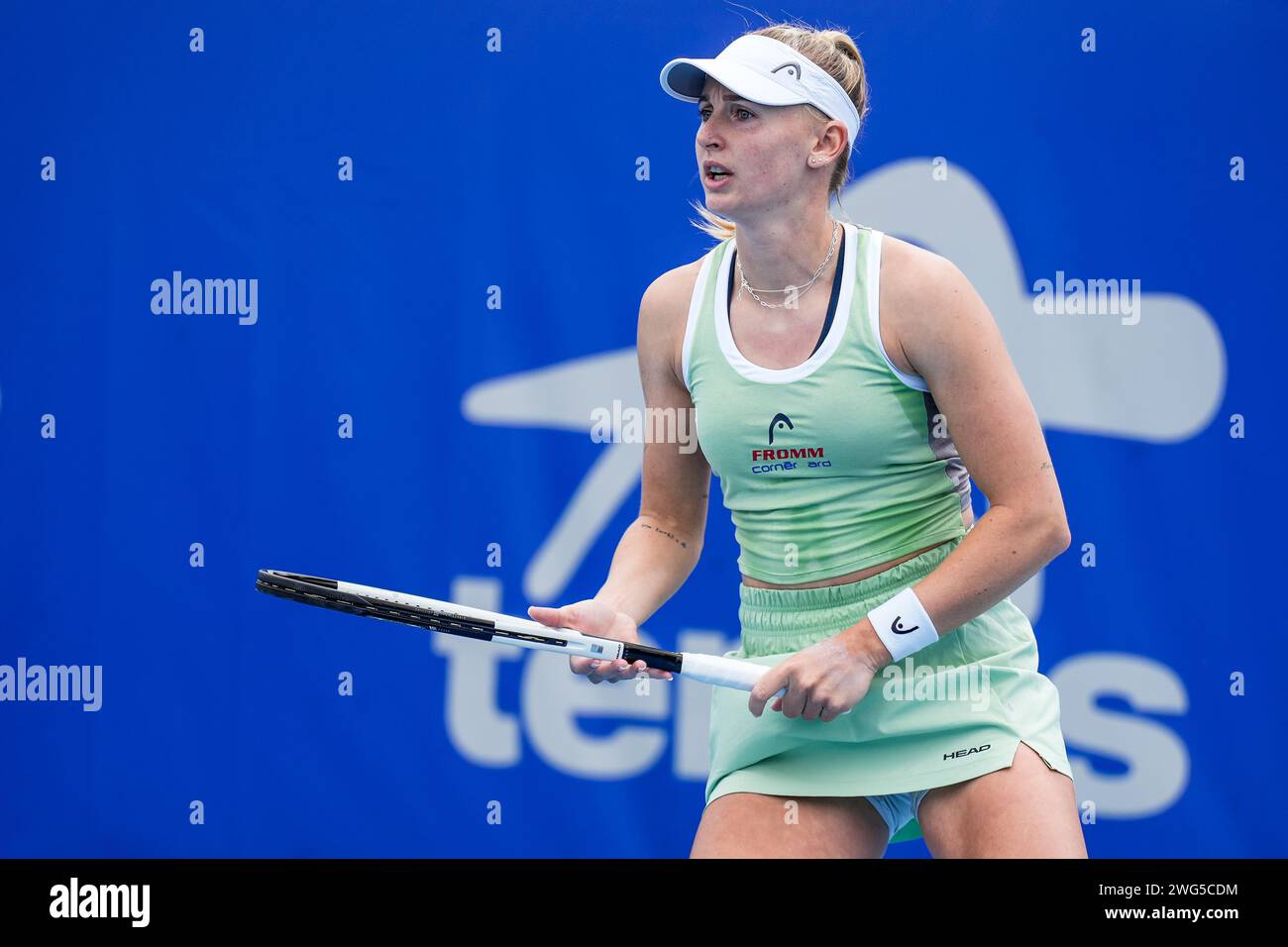 Jil Teichmann of Switzerland in action during Qualifying for the 2025