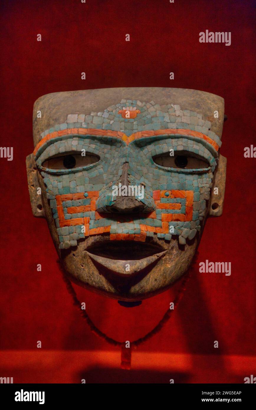 Mask of Malinaltepec (600-750 AD), from Guerrero State, National Museum