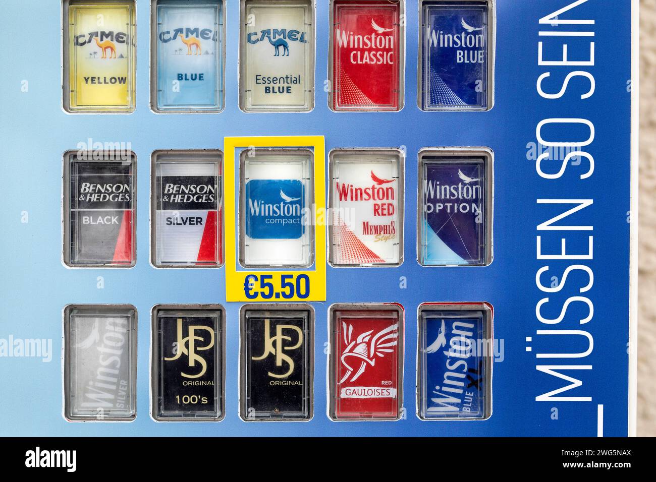 Automatic Cigarette Dispenser Stock Photo