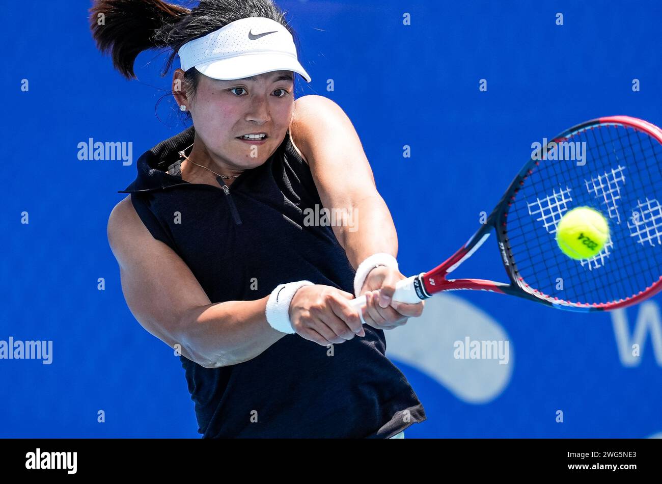 Yafan Wang of China in action during the Round of 16 of the 2024