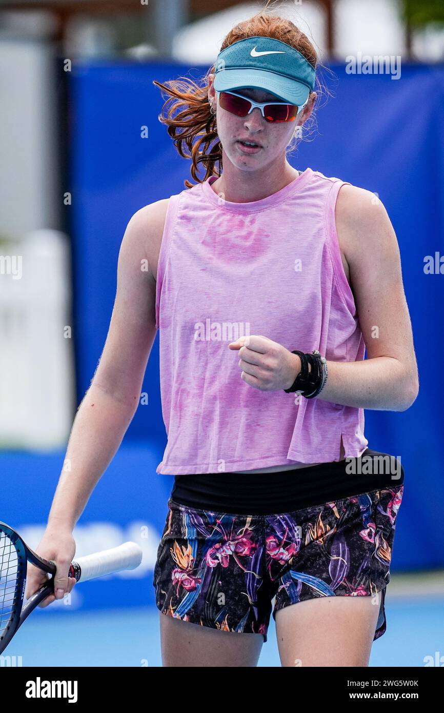 Maya Joint of Australia in action during the quarterfinals of the 2024