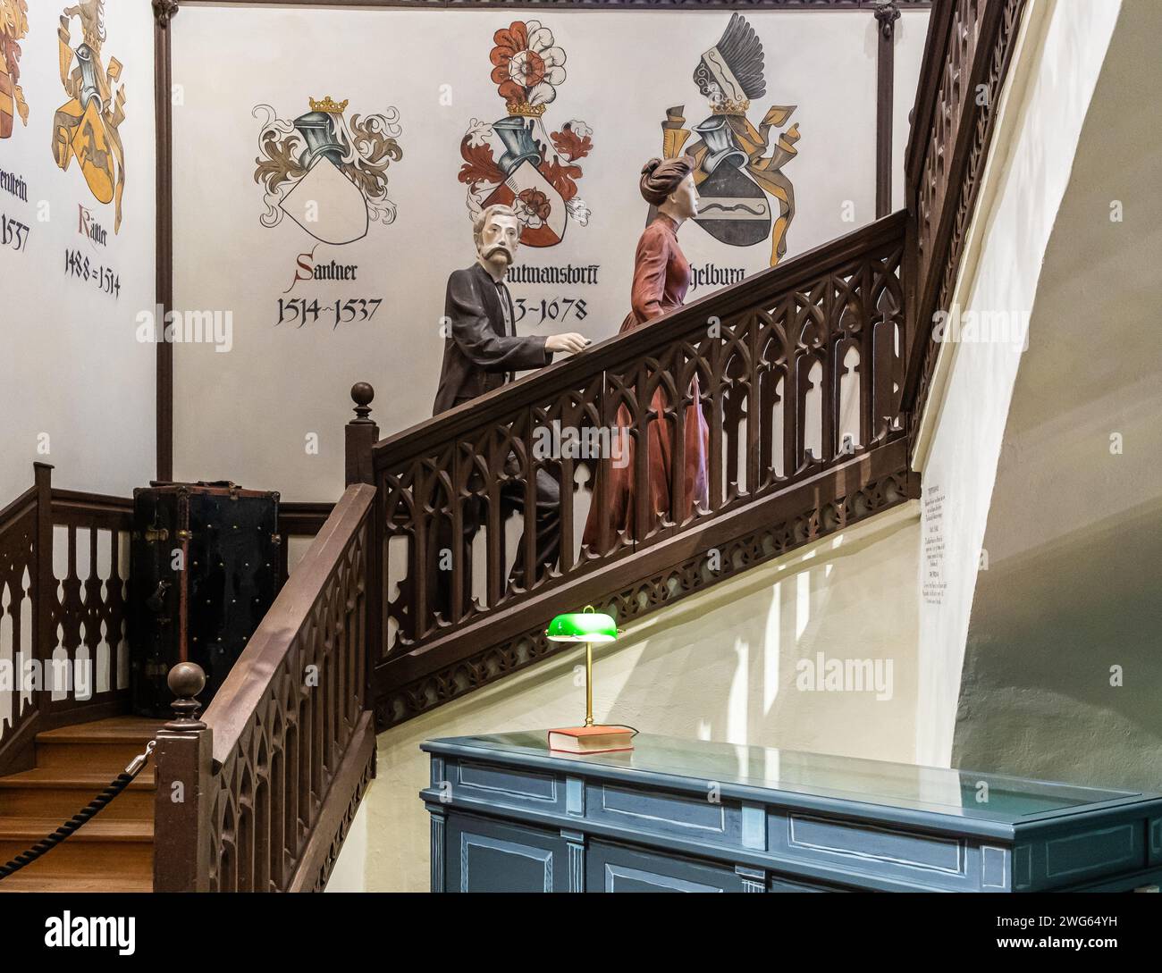 interior of tourism museum at Trauttmansdorff castle, Merano, Alto ...