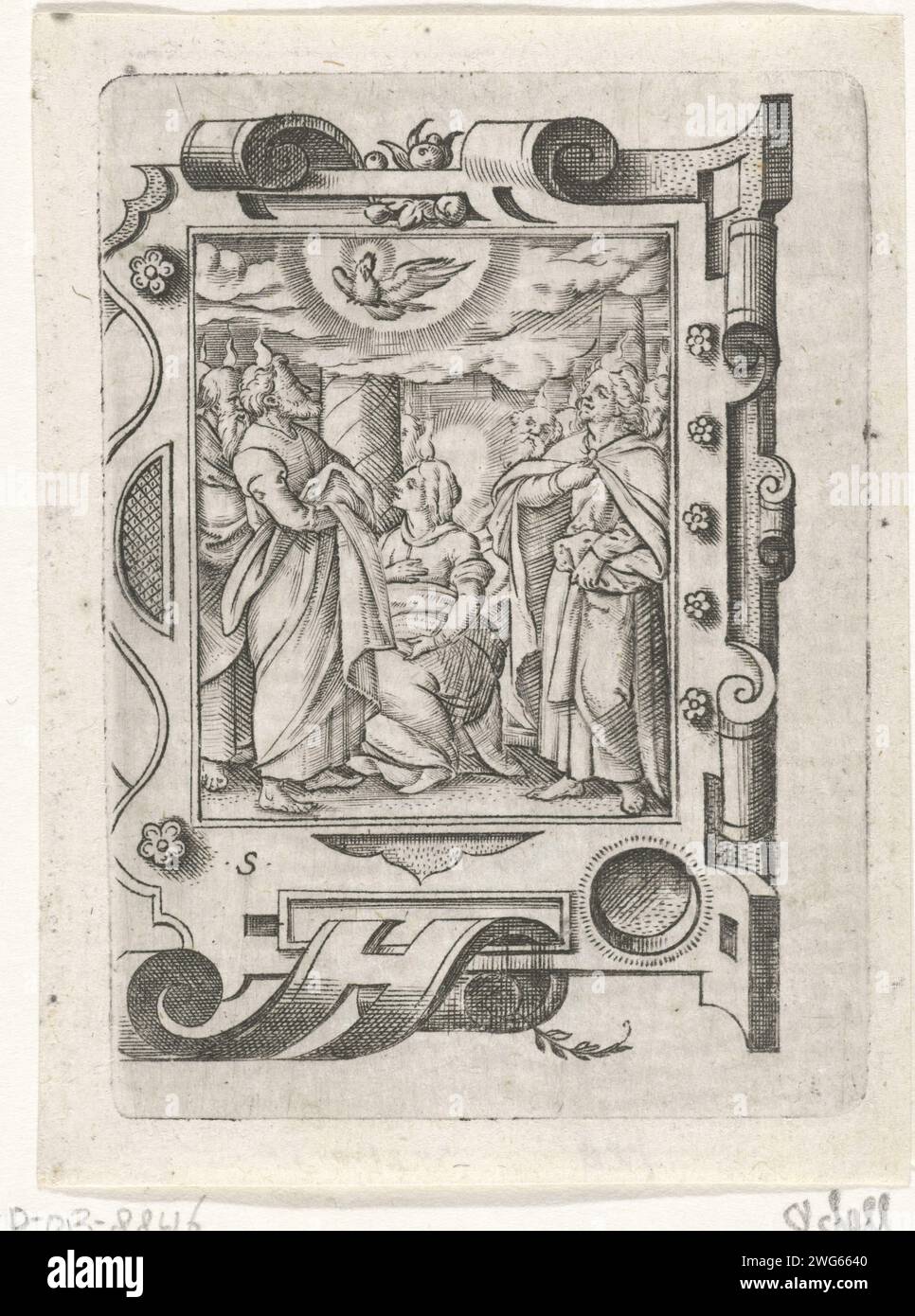 Pinksteren virgil 1524 1562 print paper engraving pentecost the