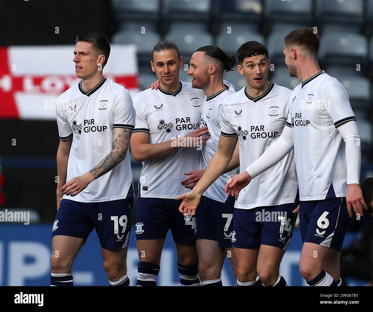 Deepdale, Preston, UK. 3rd Feb, 2024. EFL Championship Football