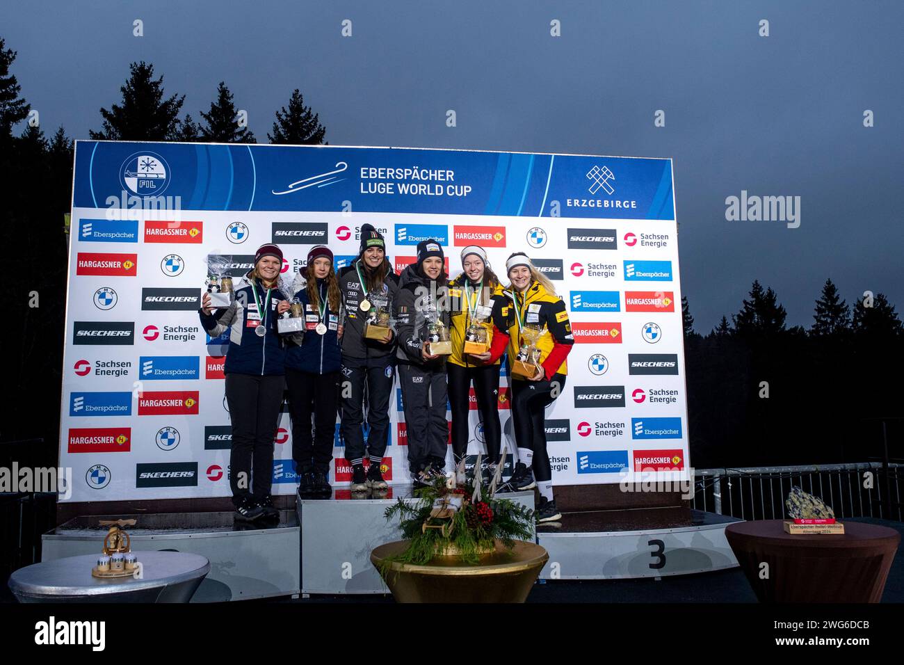 Anda Upite, Kitija Bogdanova (Lettland), Andrea Voetter, Marion