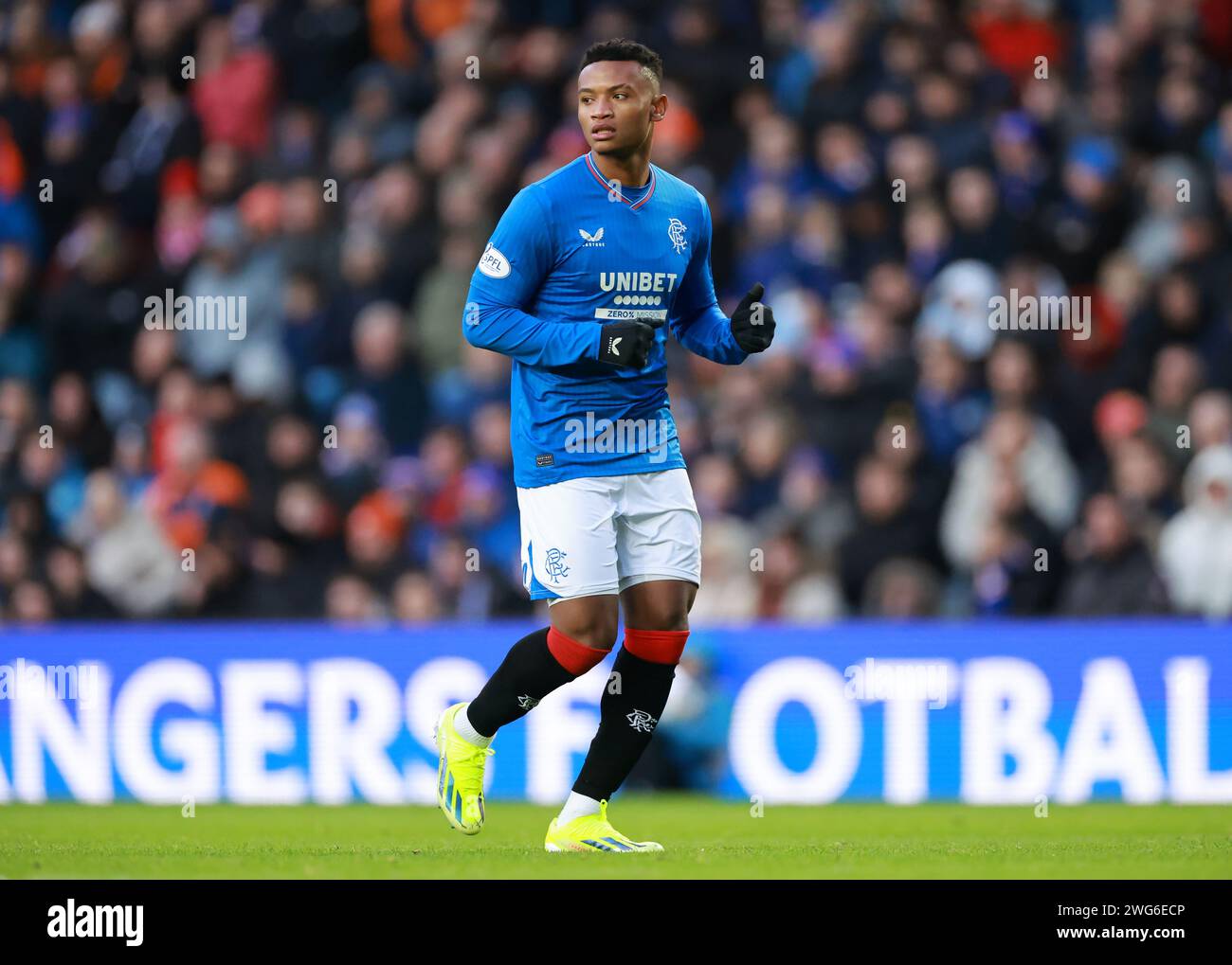 Rangers' Oscar Cortes during the cinch Premiership match at Ibrox ...