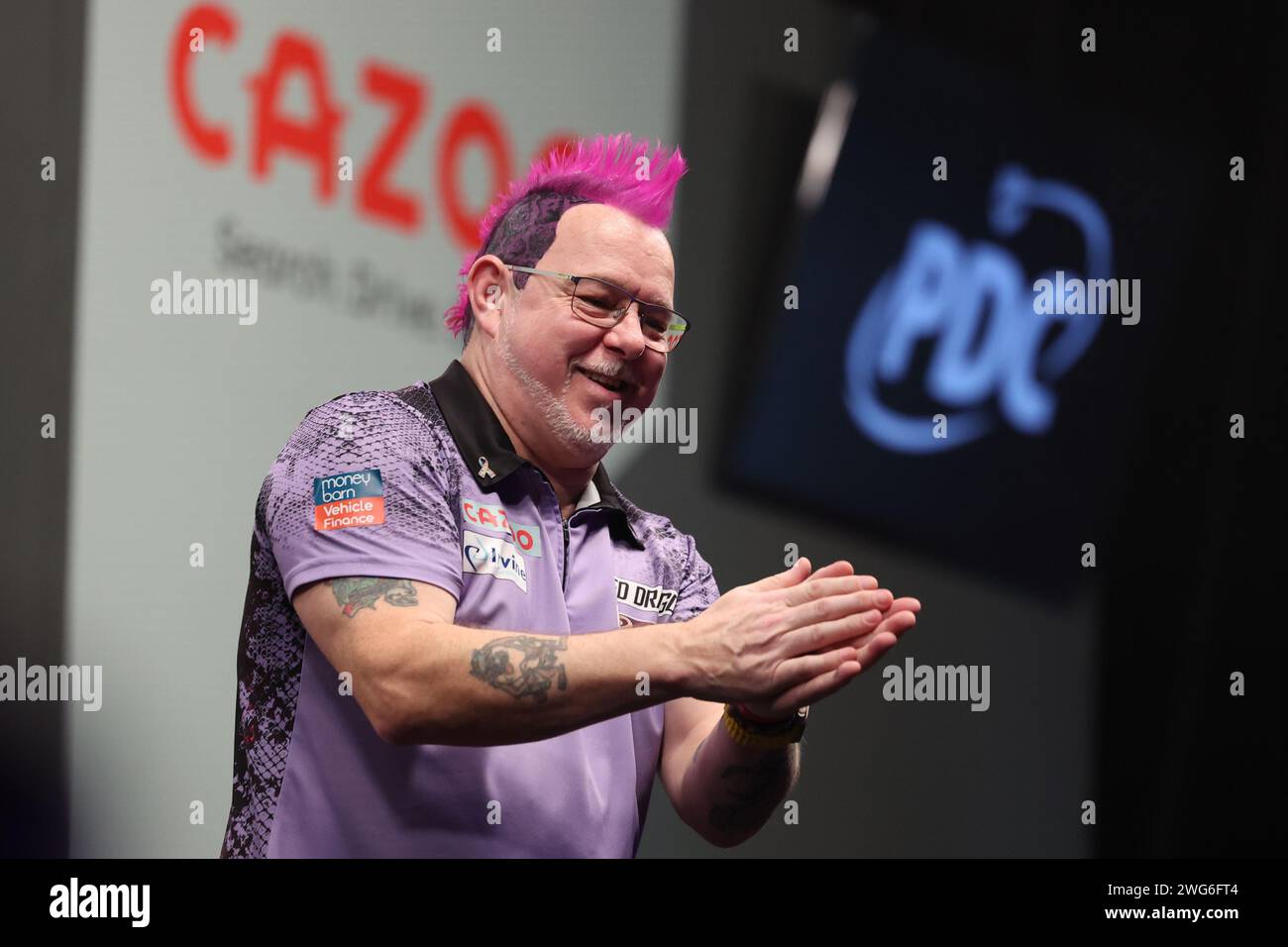 Marshall Arena, Milton Keynes, UK. 3rd Feb, 2024. 2024 PDC Cazoo Darts