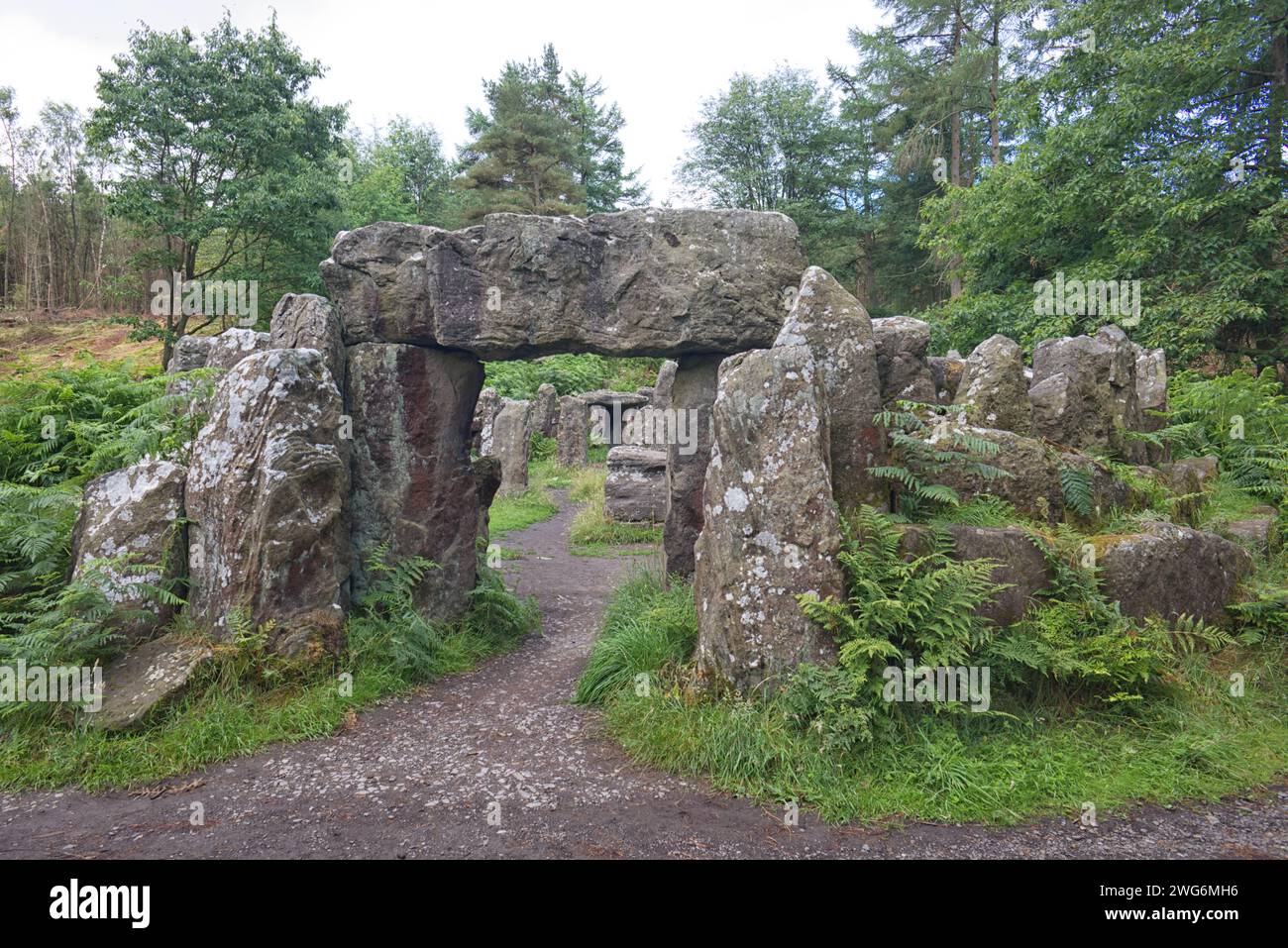 Temple of the Druids in Masham, Yorkshire Stock Photo