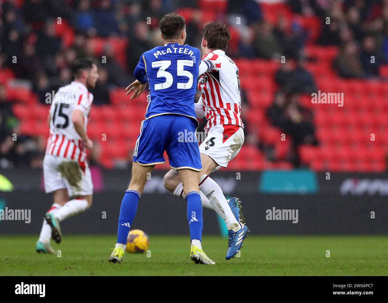 Tempers flare between Leicester City's Kasey McAteer and Stoke City's ...