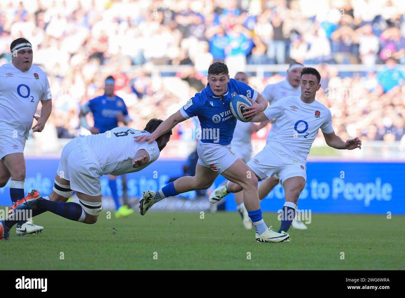 Rome, Italy. 3rd February 2024; Stadio Olimpico, Rome, Italy Six