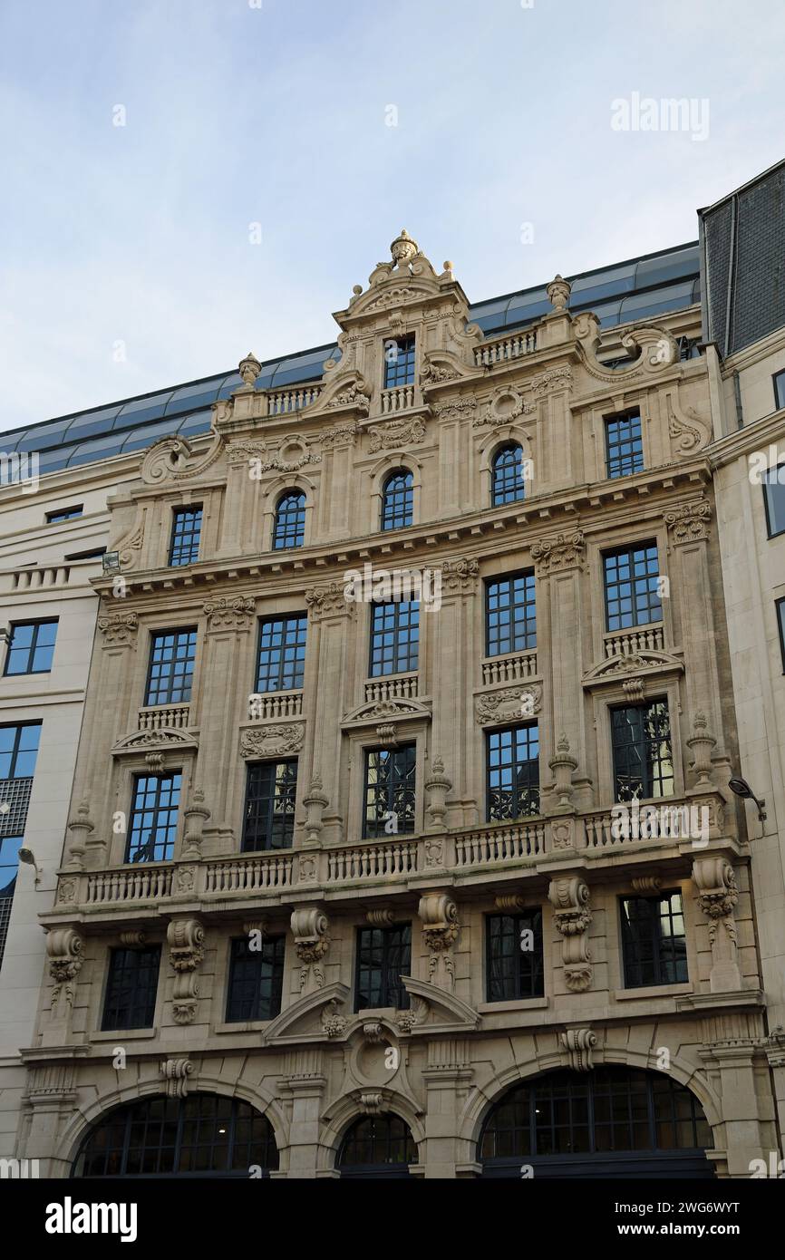 Heritage architecture in the city centre of Brussels Stock Photo
