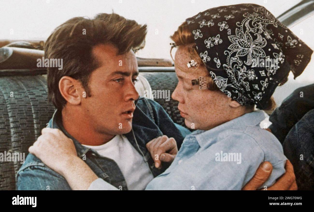 BADLANDS 1973 Warner Bros. film with Sissy Spacek as Holly and Martin Sheen as Kit Stock Photo